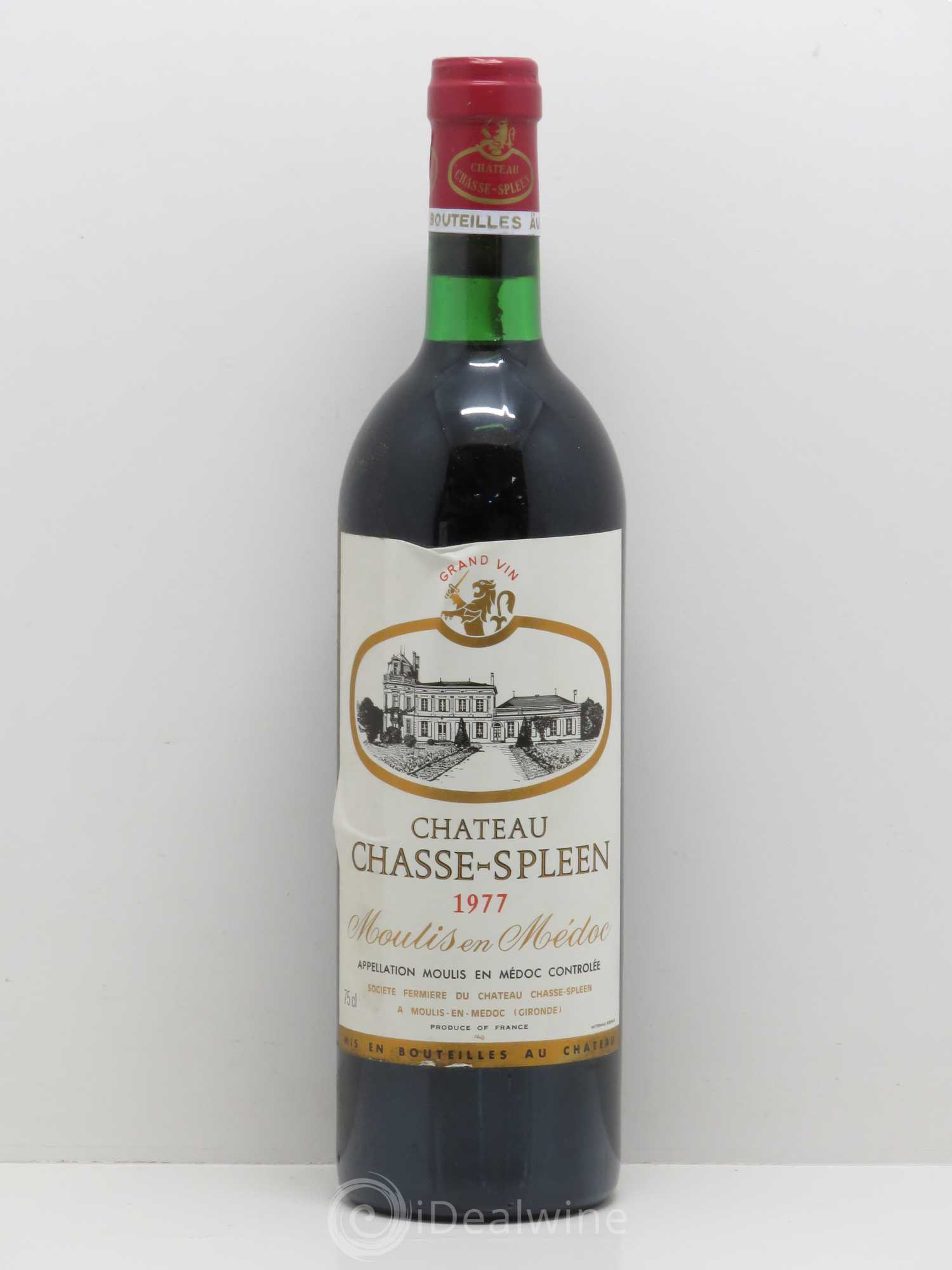 Château Chasse Spleen (sans prix de réserve) 1977 - Lot de 1 bouteille - 0