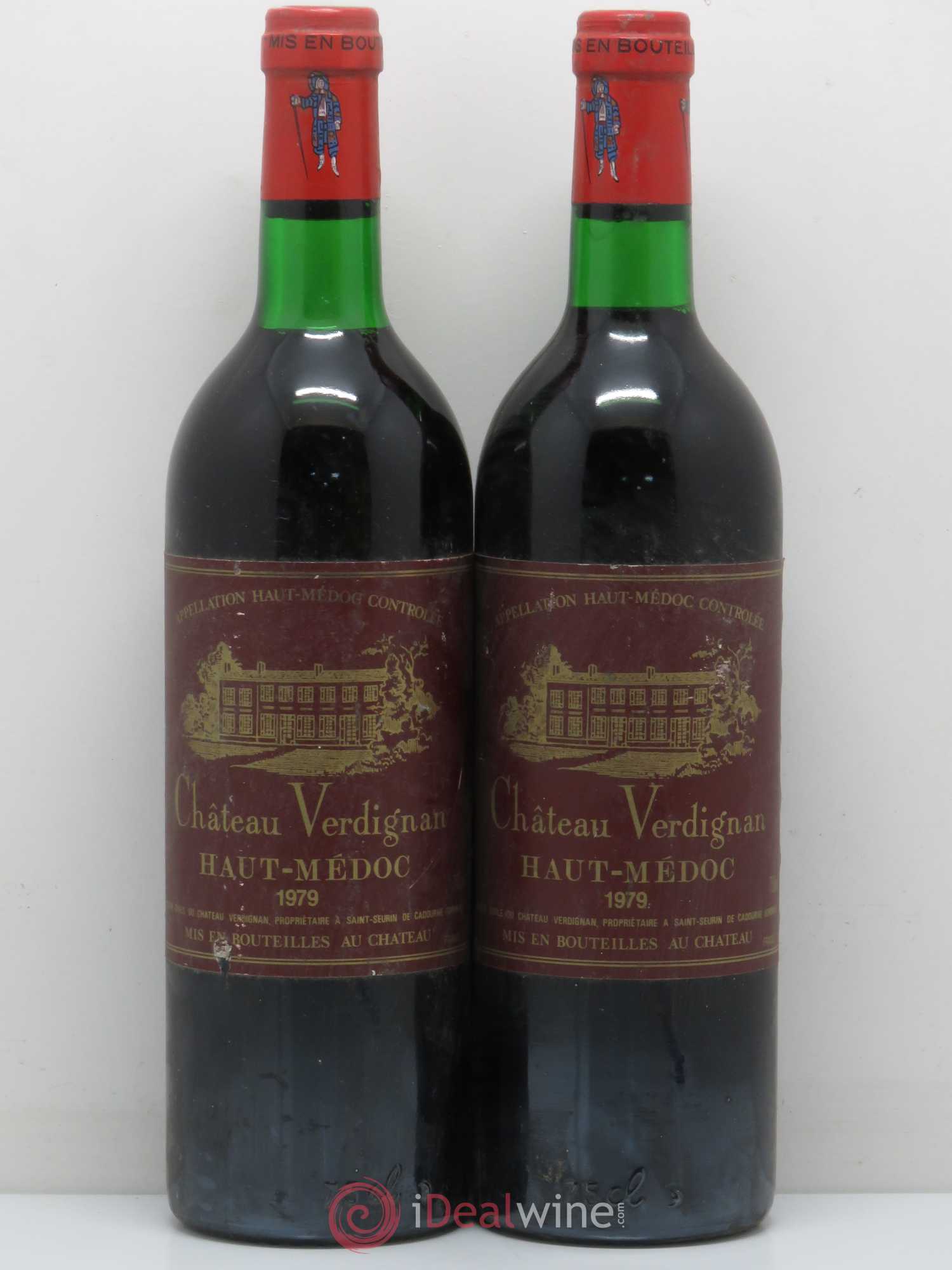 Château Verdignan Cru Bourgeois 1979 - Lot de 2 bouteilles - 0