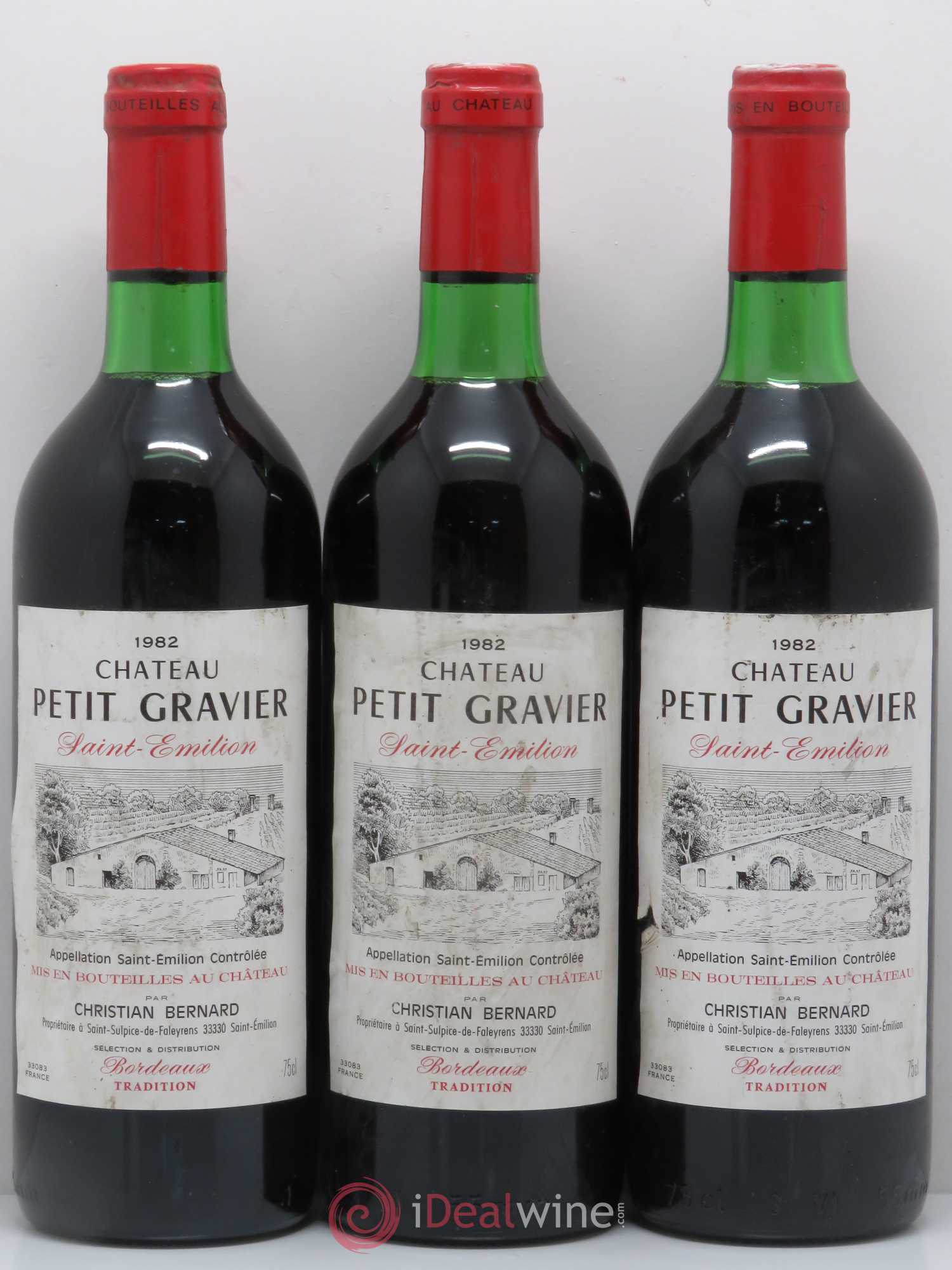 Saint-Émilion Château Petit Gravier (sans prix de réserve) 1982 - Posten von 3 Flaschen - 0