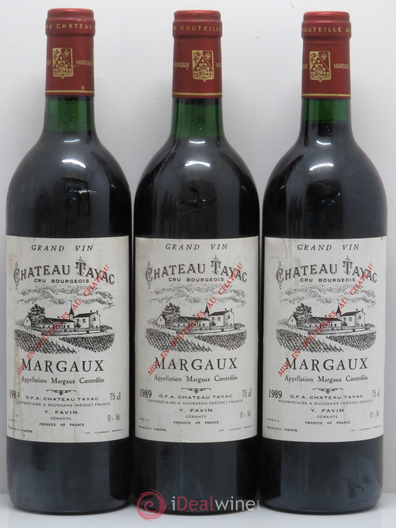 Château Tayac Cru Bourgeois 1989 - Lot de 6 bouteilles - 2