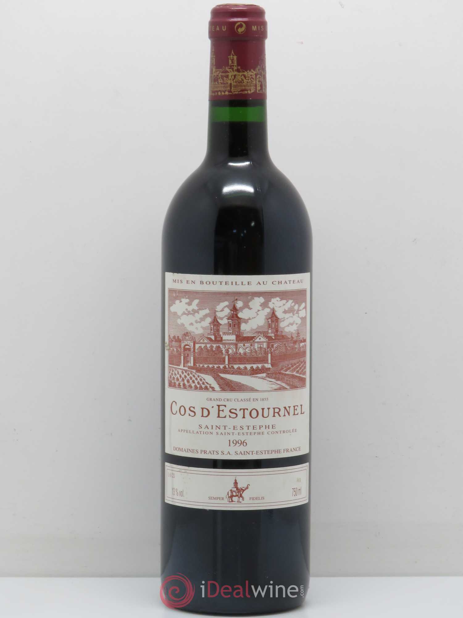Cos d'Estournel 2ème Grand Cru Classé 1996 - Lot de 1 bouteille - 0