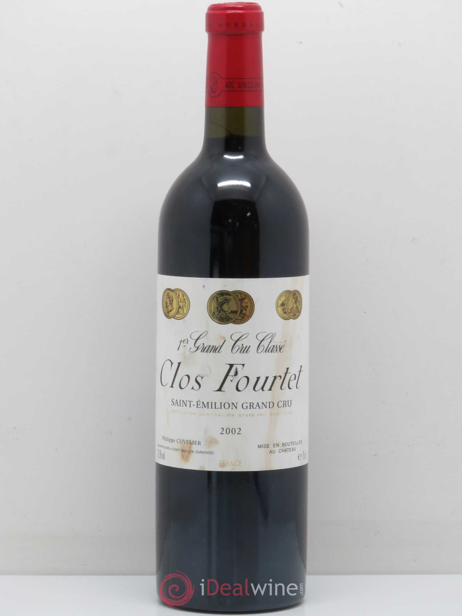 Clos Fourtet 1er Grand Cru Classé B 2002 - Lot de 1 bouteille - 0