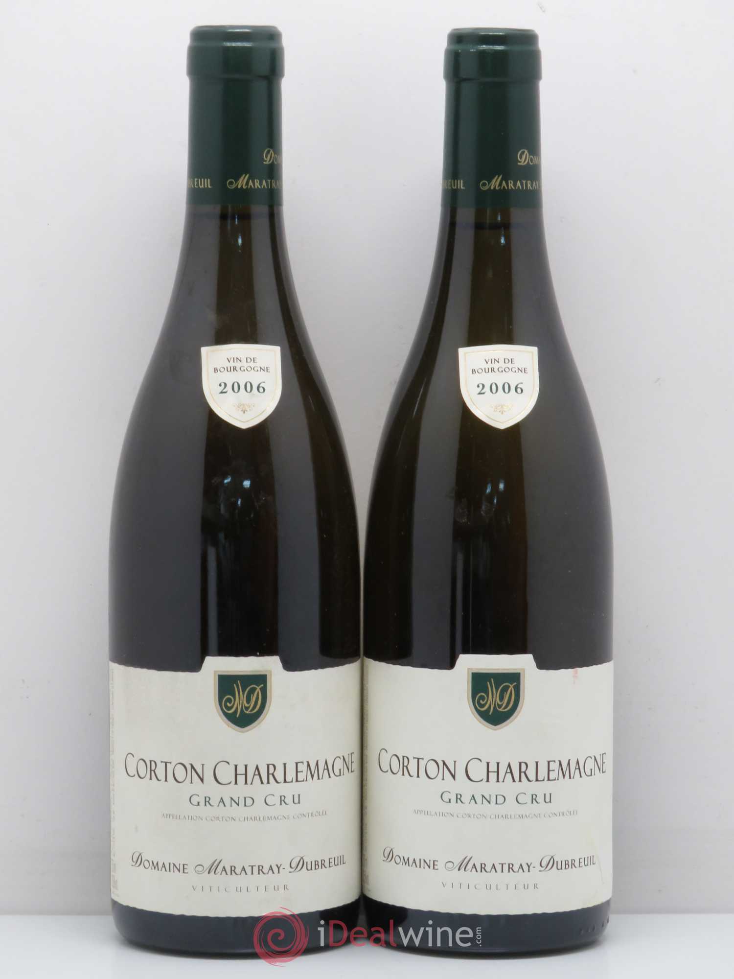 Corton-Charlemagne Grand Cru Domaine Maratray Dubreuil 2006 - Lot de 2 bouteilles - 0