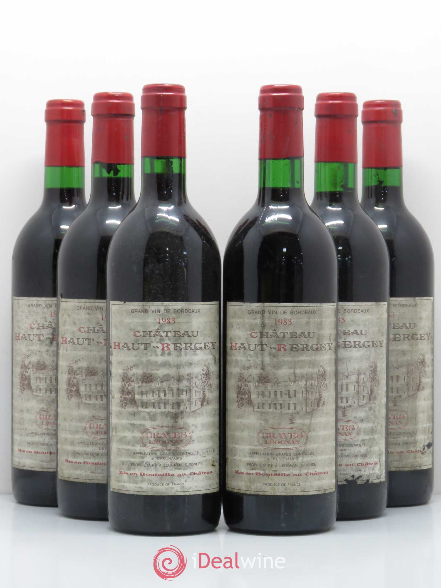 Château Haut-Bergey 1983 - Lot de 6 bouteilles - 0