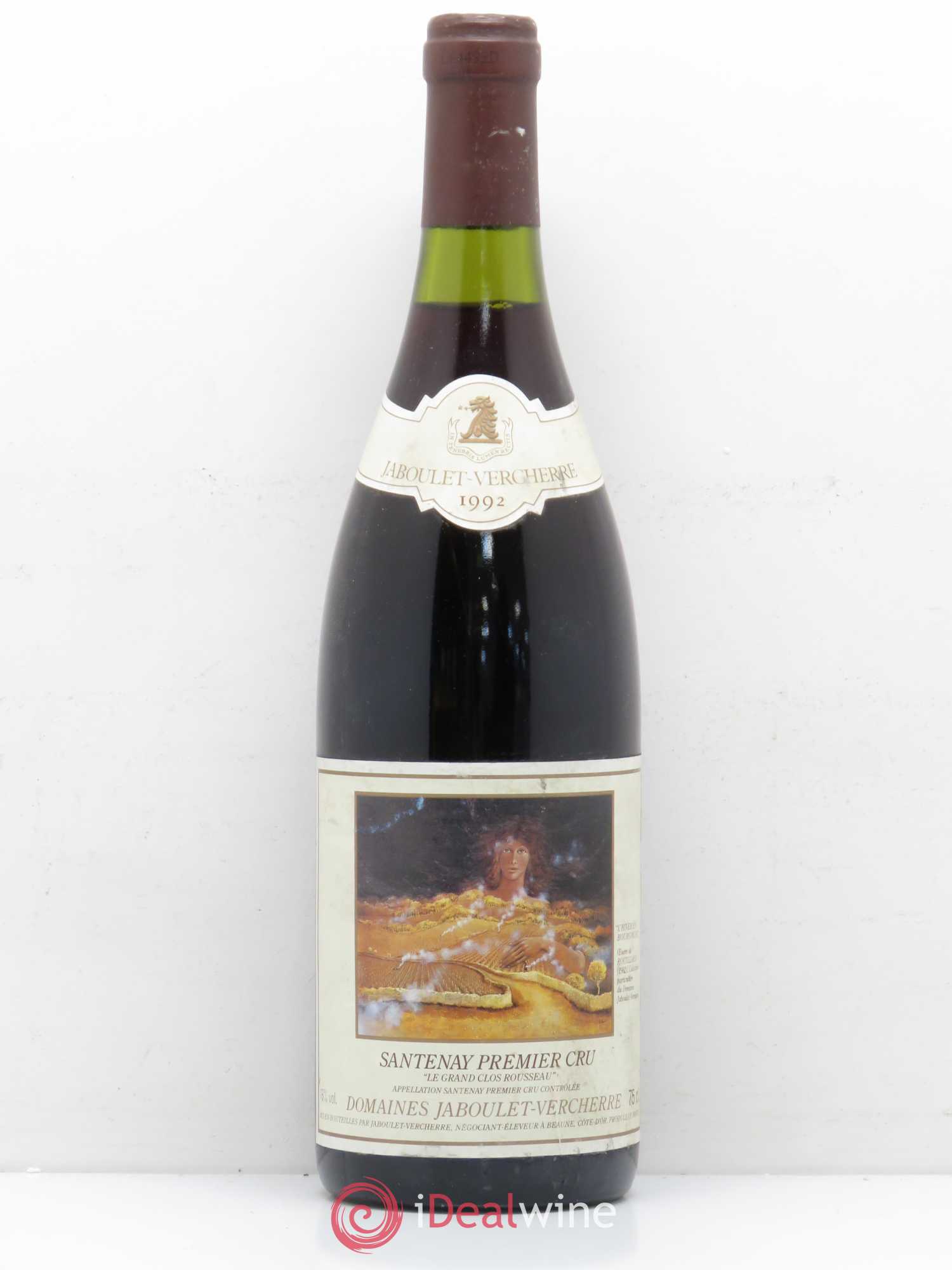 Santenay 1er Cru Le Grand Clos Rousseau Domaine Jaboulet Vercherre 1992 - Posten von 1 Flasche - 0