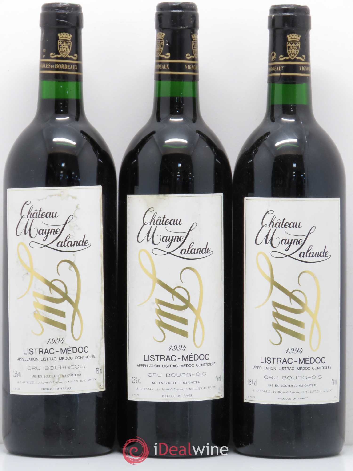 Château Mayne Lalande Cru Bourgeois (sans prix de réserve) 1994 - Lot de 6 bouteilles - 2