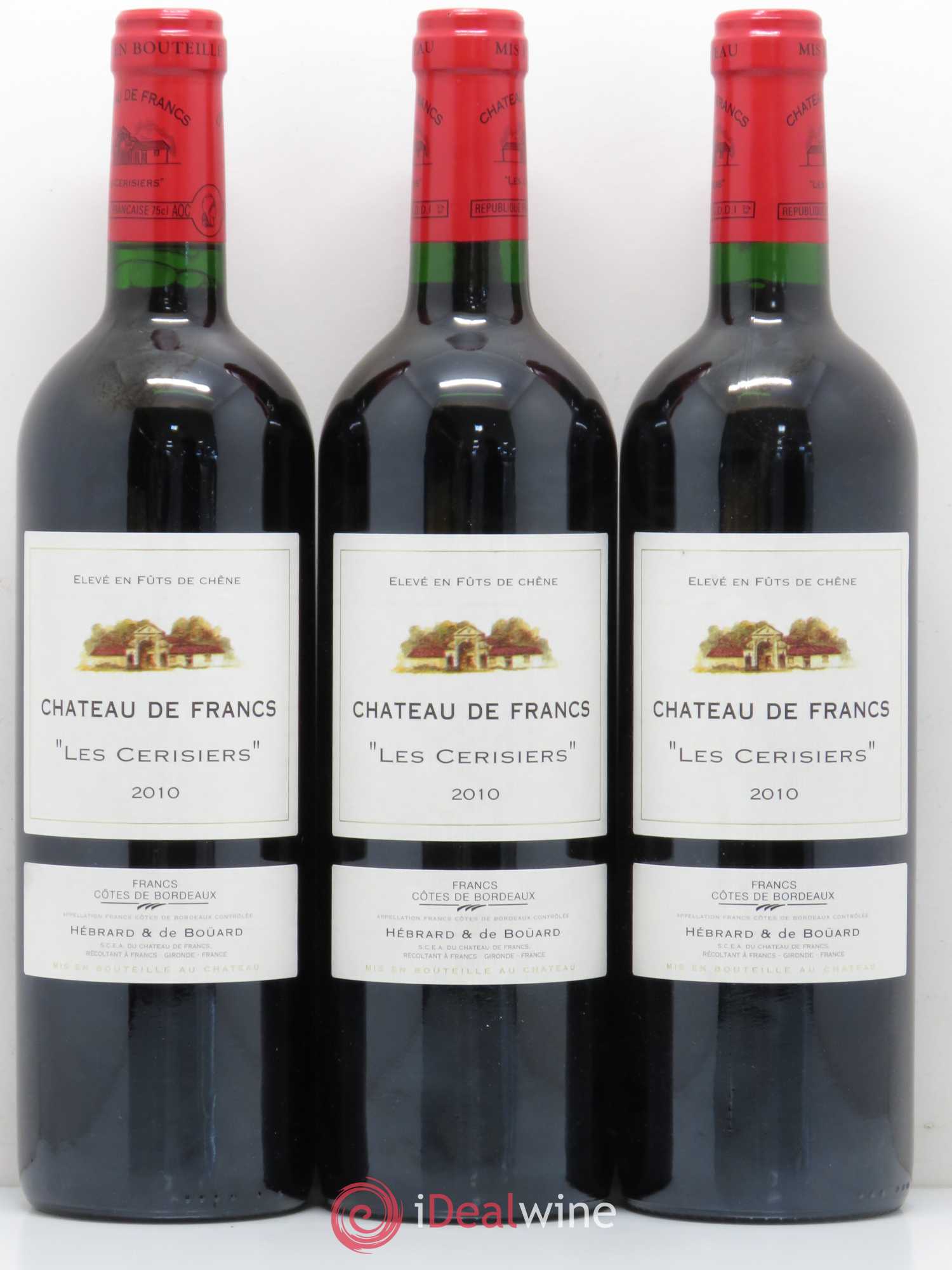 Château de Francs - Les Cerisiers 2010 - Lot de 3 bouteilles - 0
