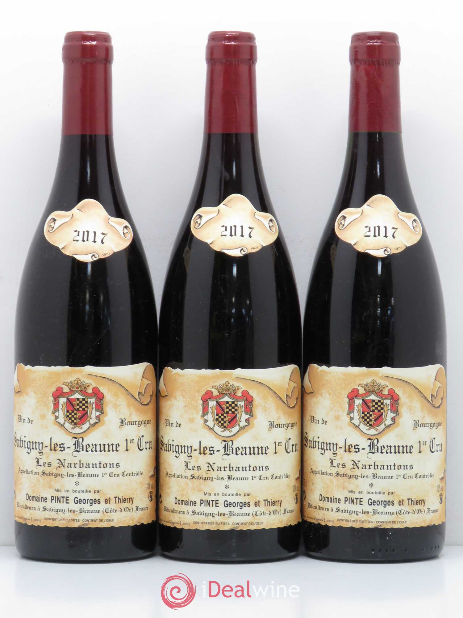 Savigny-lès-Beaune 1er Cru Narbantons Domaine Pinte (sans prix de réserve) 2017 - Lot de 6 bouteilles - 2