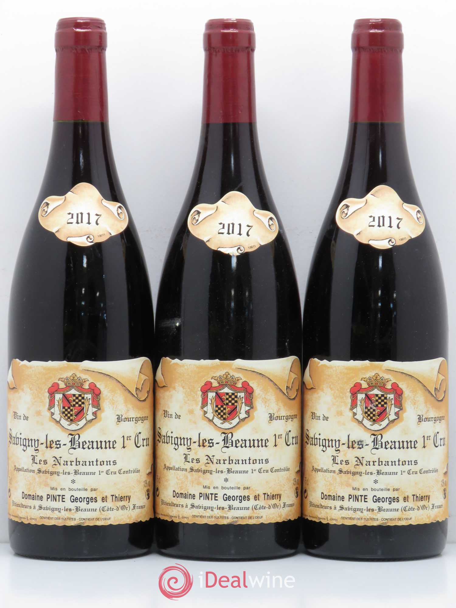 Savigny-lès-Beaune 1er Cru Narbantons Domaine Pinte 2017 - Posten von 6 Flaschen - 2