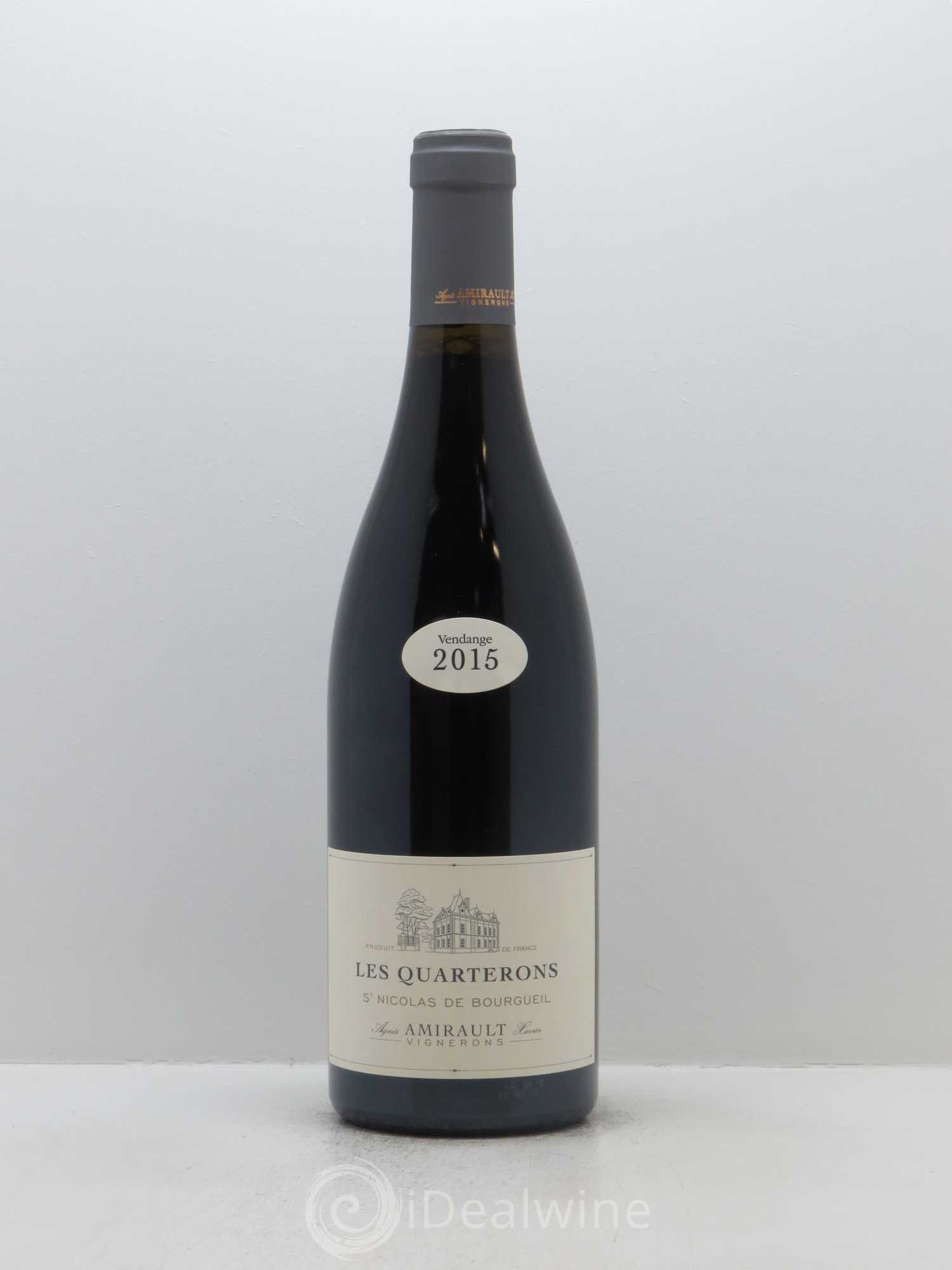 Saint-Nicolas de Bourgueil Les Quarterons Agnès et Xavier Amirault 2015 - Lot de 1 bouteille - 0