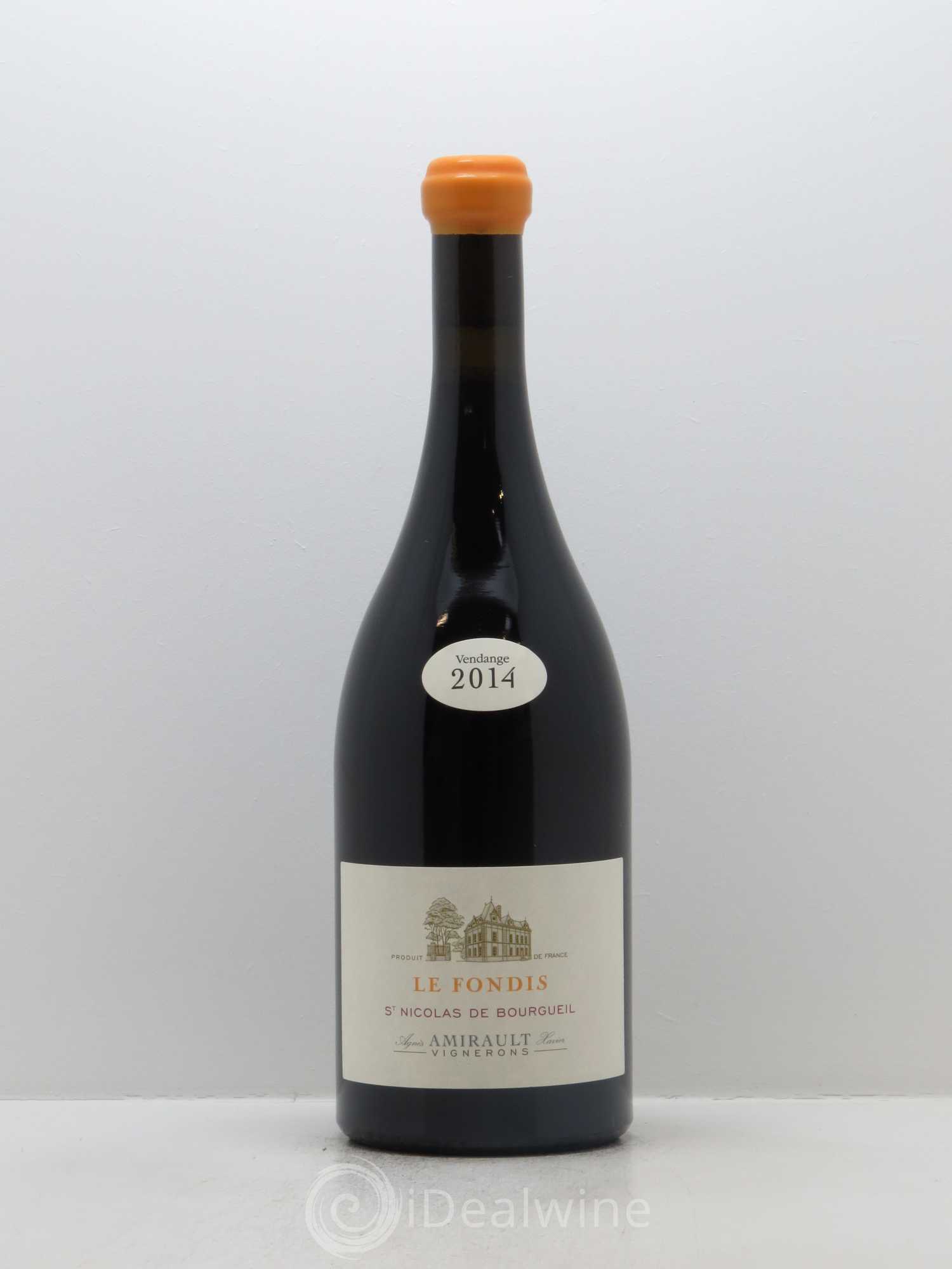 Saint-Nicolas de Bourgueil Le Fondis Agnès et Xavier Amirault 2014 - Lot de 1 bouteille - 0