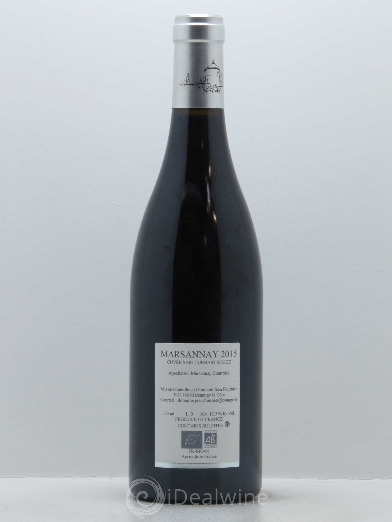 Marsannay Clos Saint-Urbain Jean Fournier (Domaine) 2015 - Lot de 1 bouteille - 1