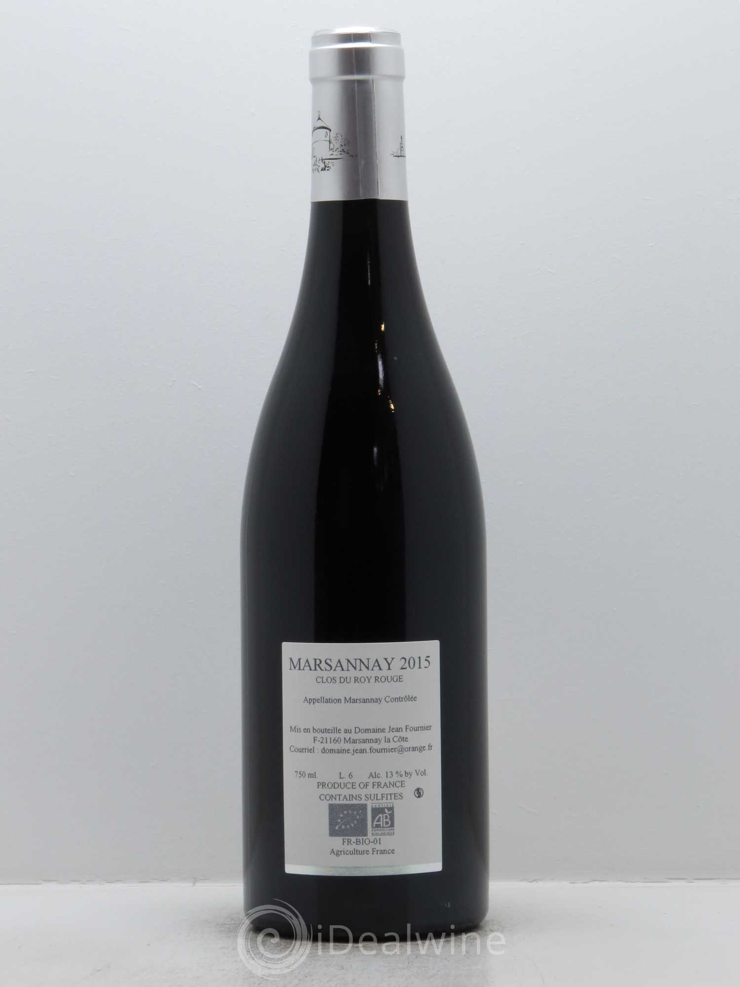 Marsannay Clos du Roy Jean Fournier (Domaine) 2015 - Lot de 1 bouteille - 1