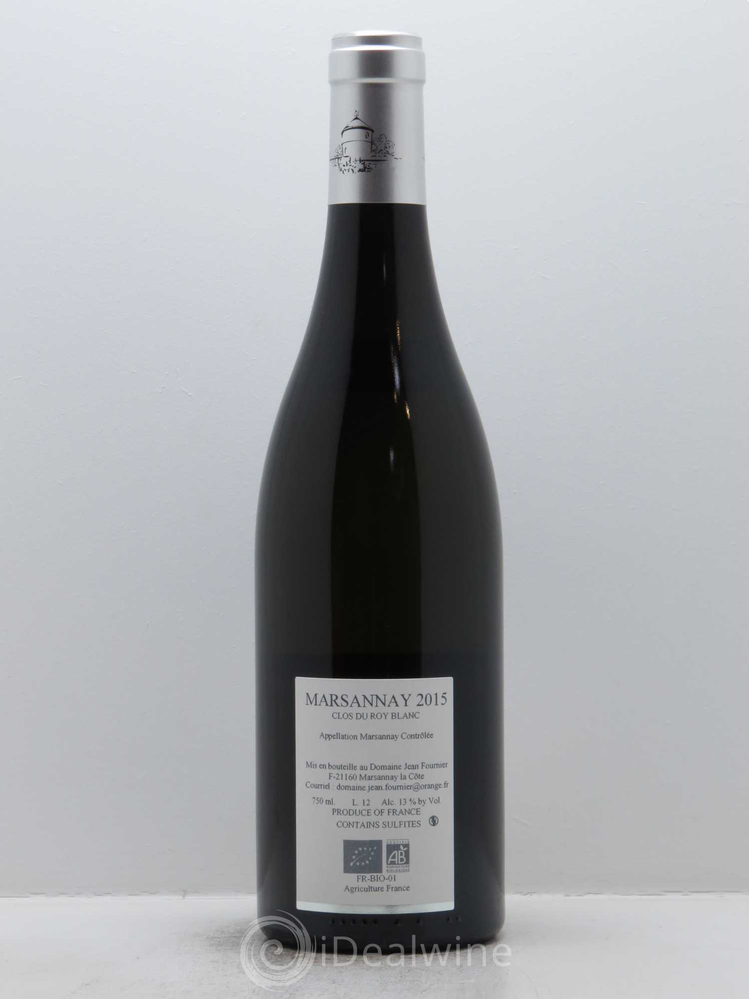 Marsannay Clos du Roy Jean Fournier (Domaine) 2015 - Lot de 1 bouteille - 1