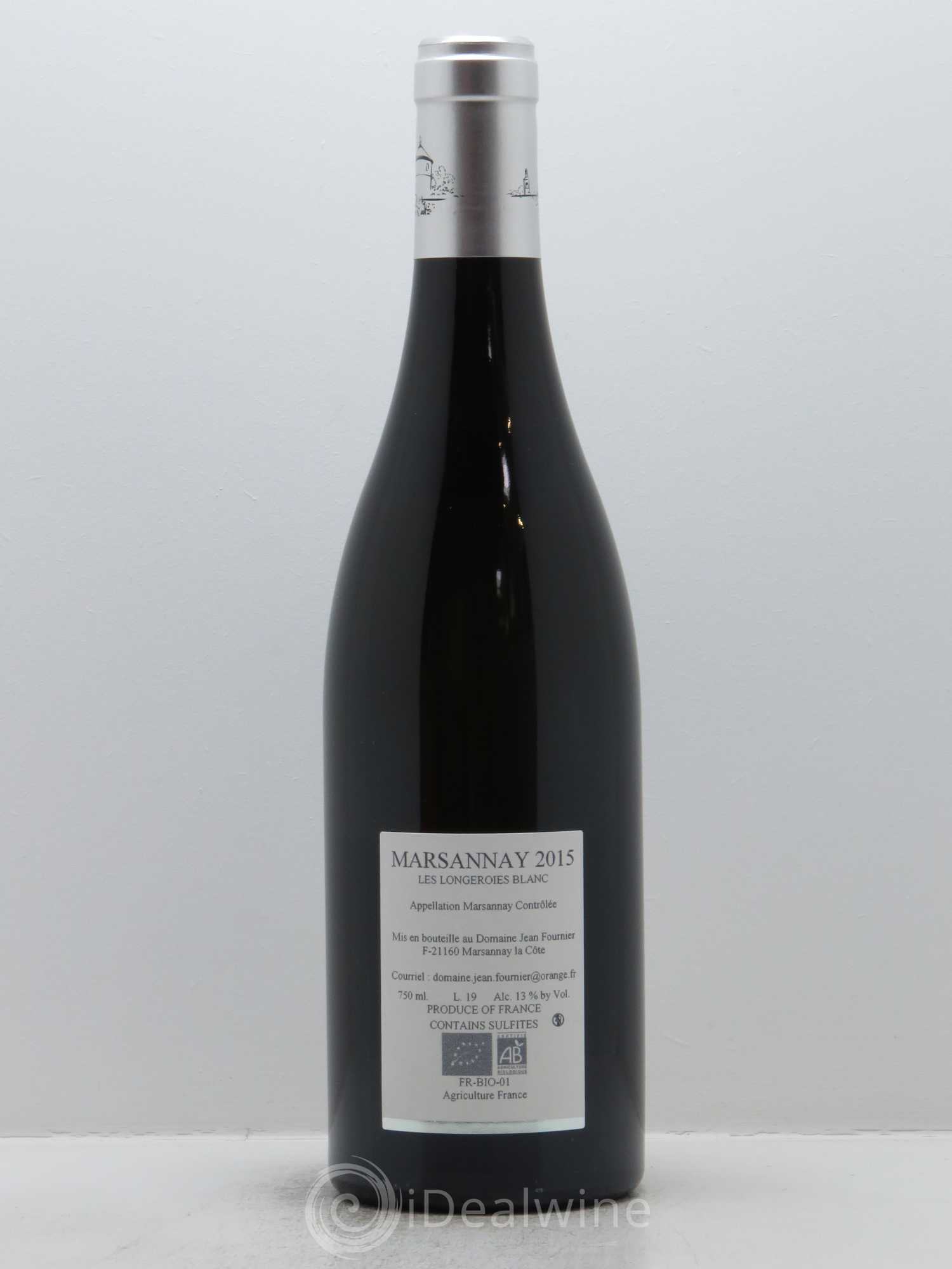 Marsannay Les Longeroies Jean Fournier (Domaine) 2015 - Lot de 1 bouteille - 1