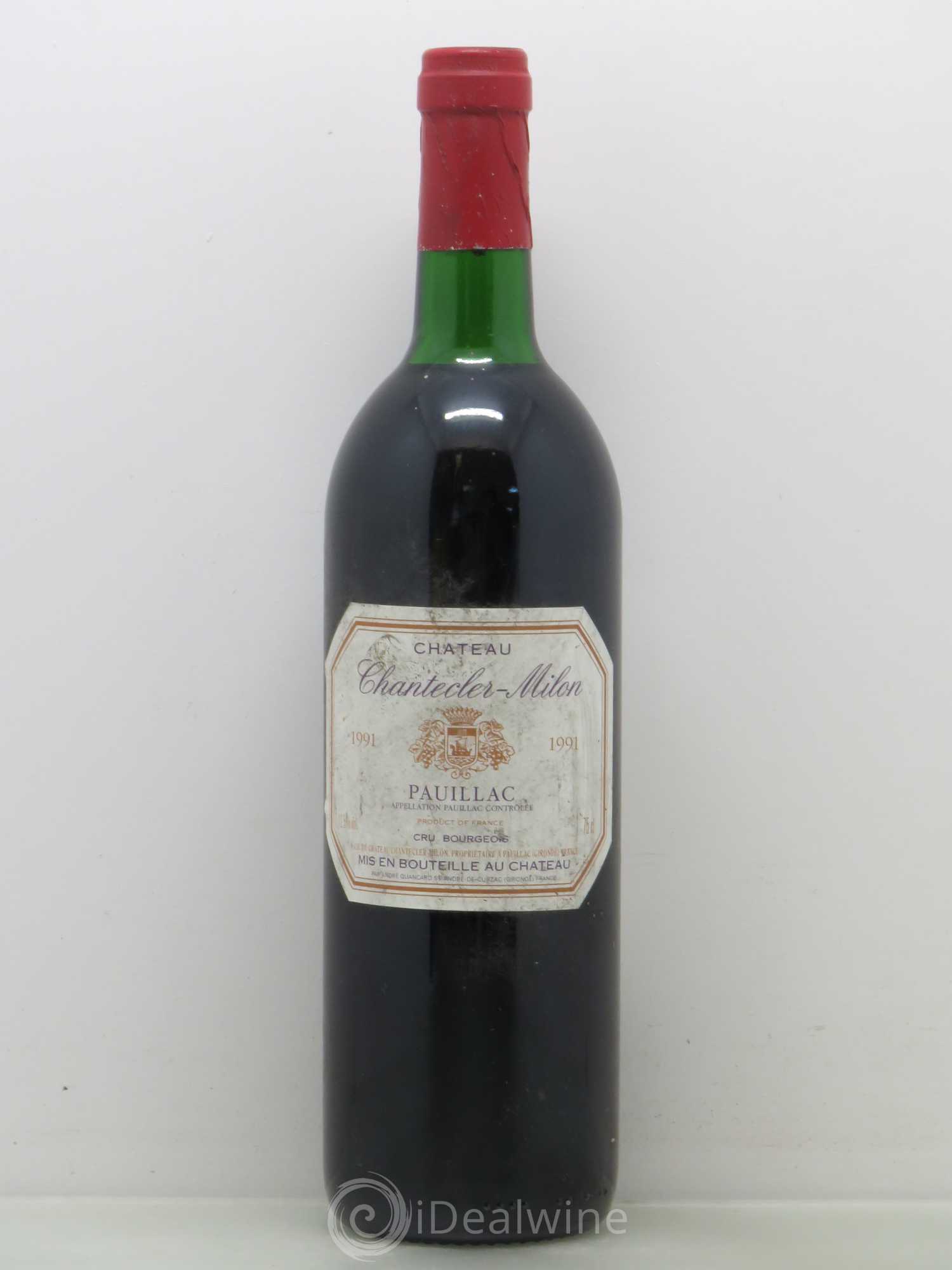 Bordeaux Chanteclerc Milon Pauillac 1991 - Posten von 1 Flasche - 0