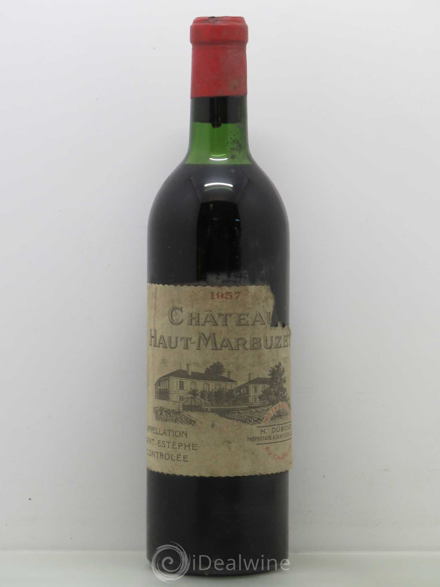Château Haut Marbuzet 1957 - Lot de 1 bouteille - 0