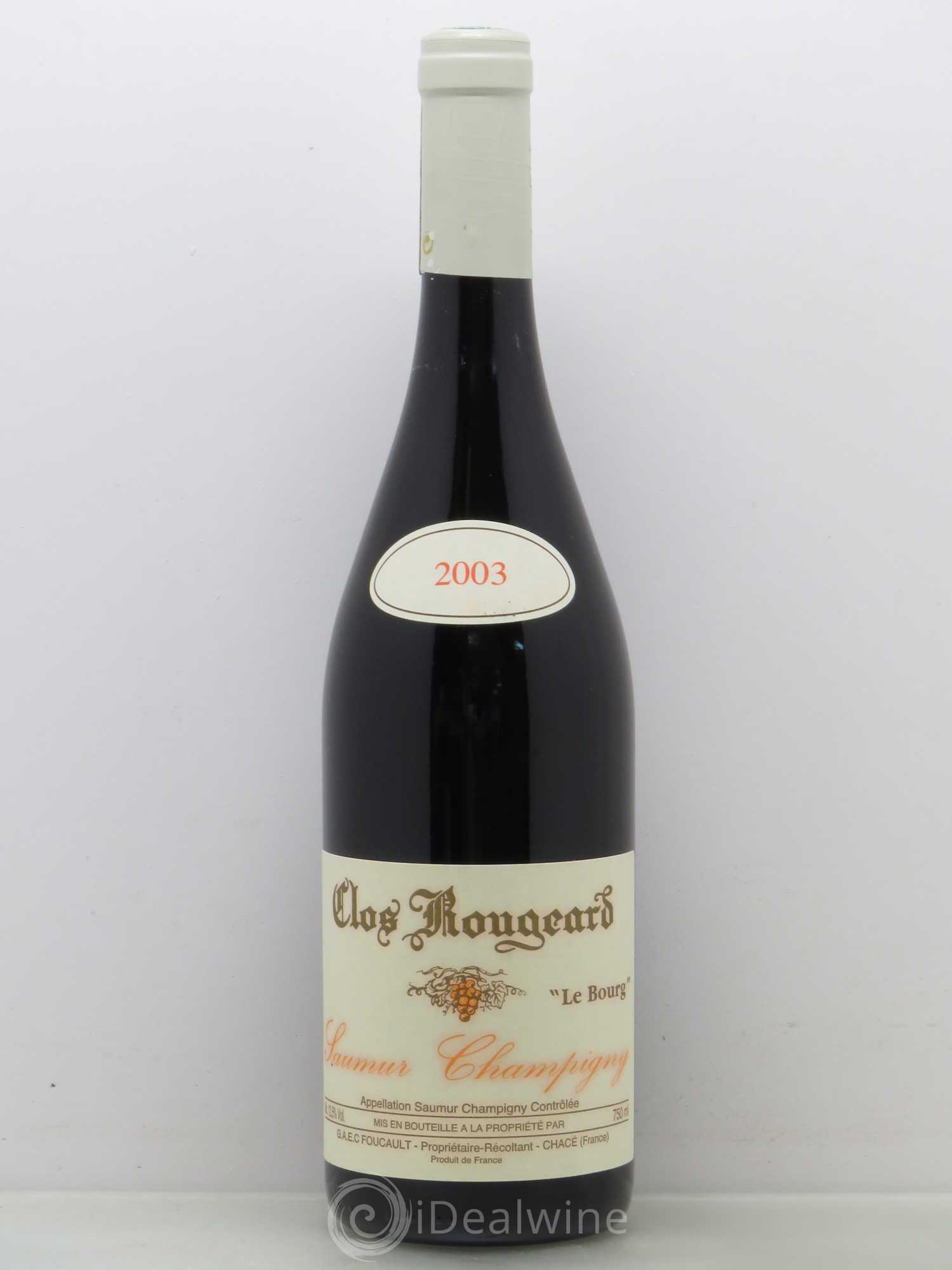 Saumur-Champigny Le Bourg Clos Rougeard 2003 - Lot de 1 bouteille - 0