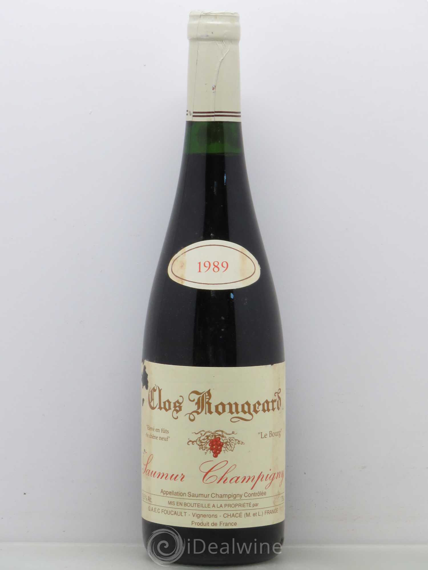 Saumur-Champigny Le Bourg Clos Rougeard 1989 - Lot de 1 bouteille - 0