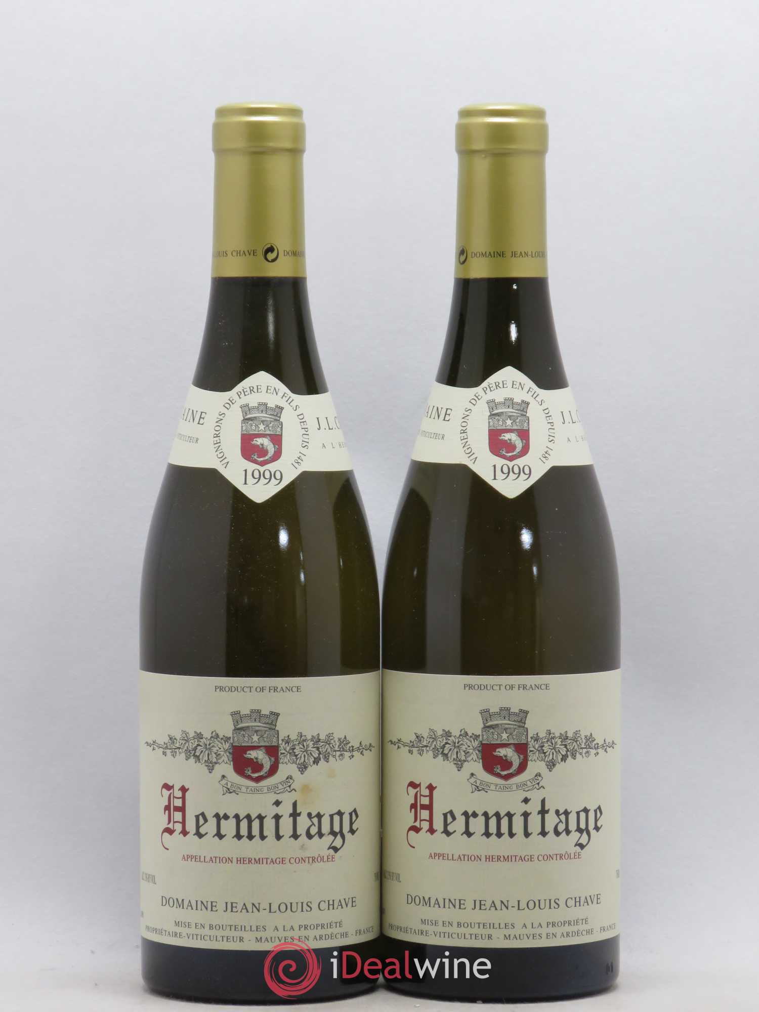 Hermitage Jean-Louis Chave 1999 - Lot de 2 bouteilles - 0