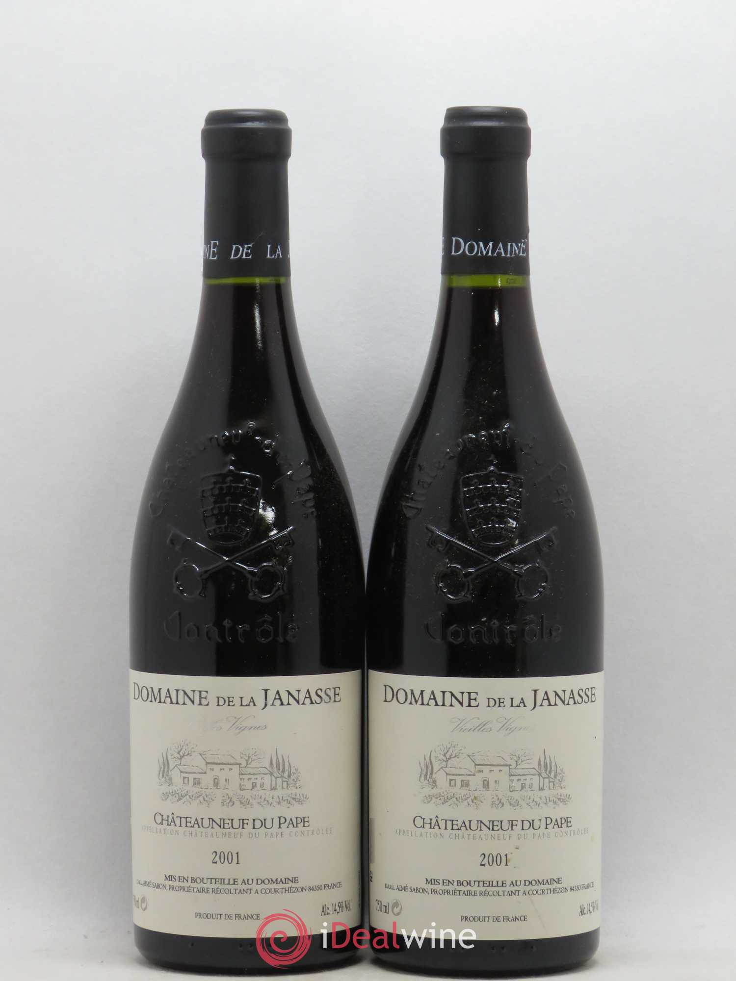 Châteauneuf-du-Pape Cuvée Vieilles Vignes La Janasse (Domaine de) 2001 - Lot de 2 bouteilles - 0