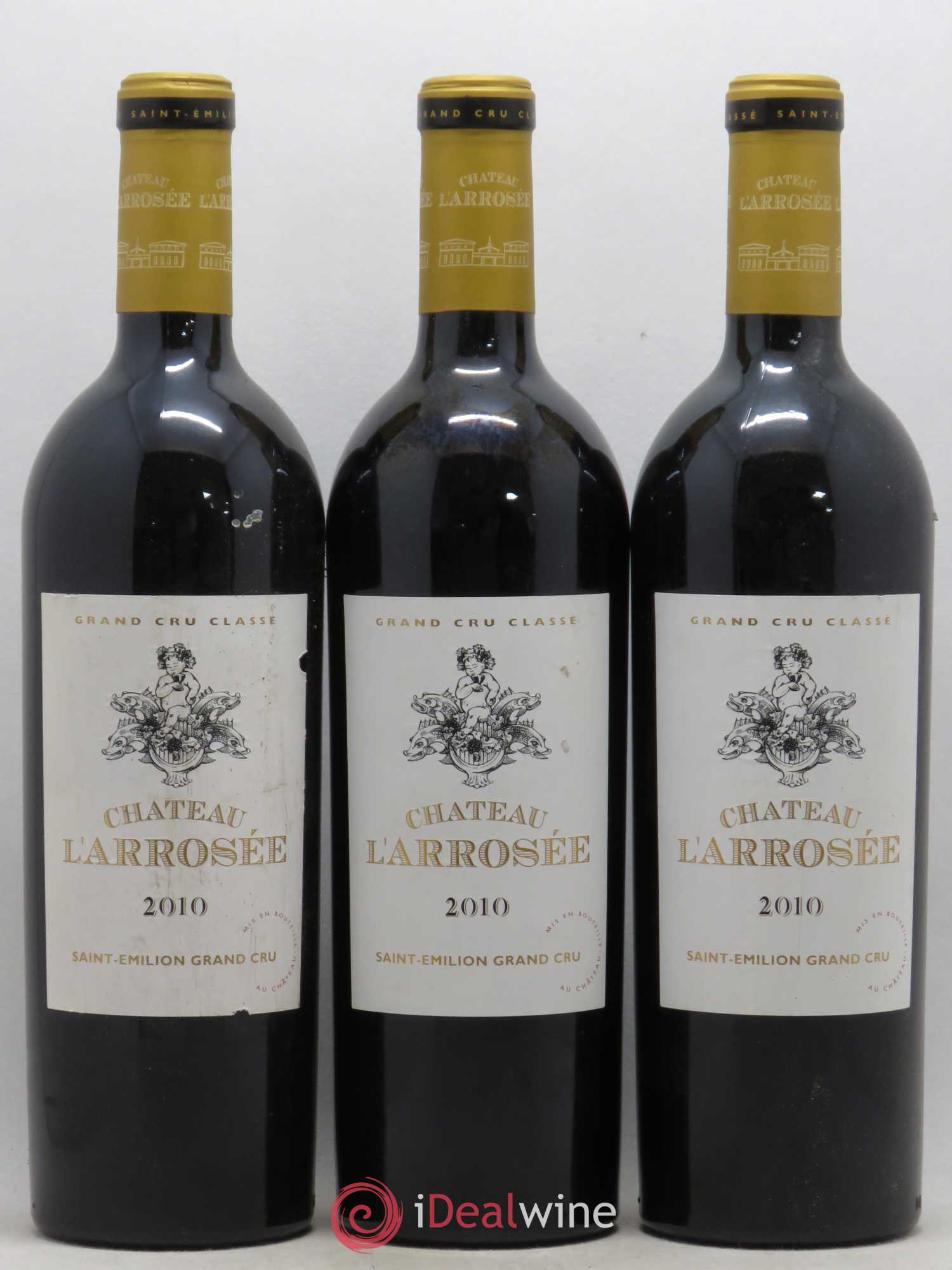 Château l' Arrosée Grand Cru Classé 2010 - Lot de 3 bouteilles - 0