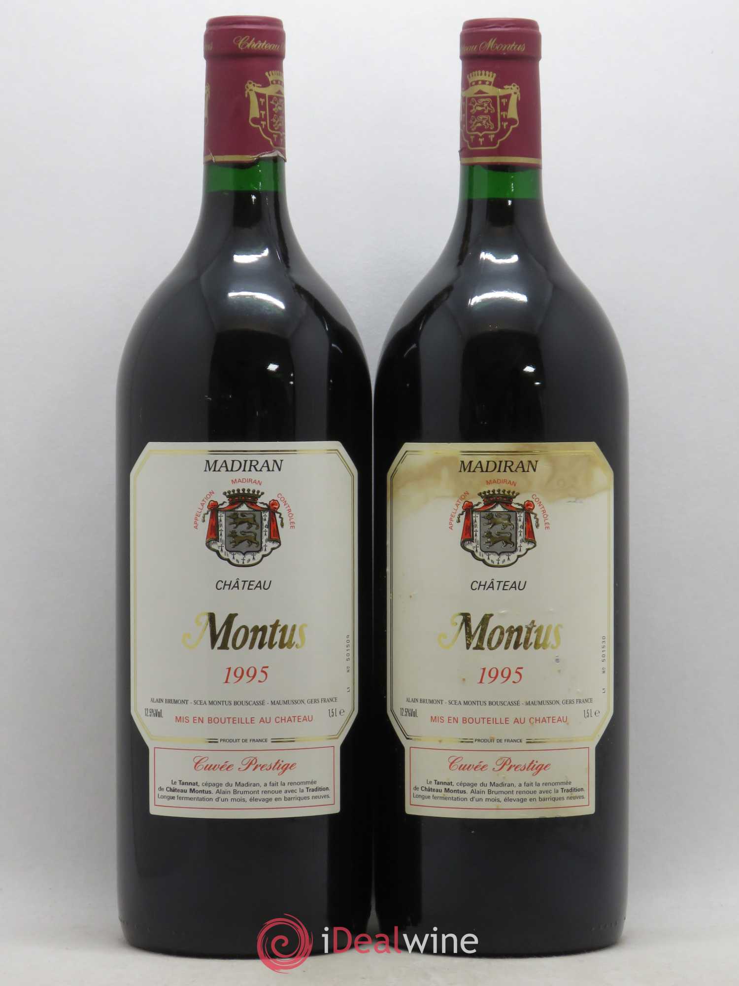 Madiran Château Montus-Prestige Alain Brumont 1995 - Lot de 2 magnums - 0