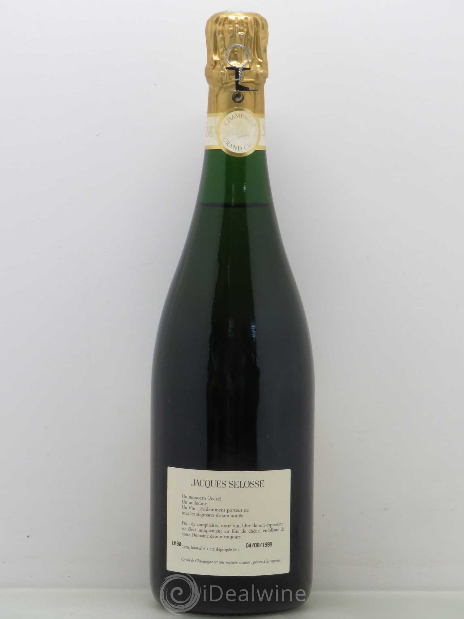 Champagne Blanc de blancs - Selosse 1990 - Posten von 1 Flasche - 1