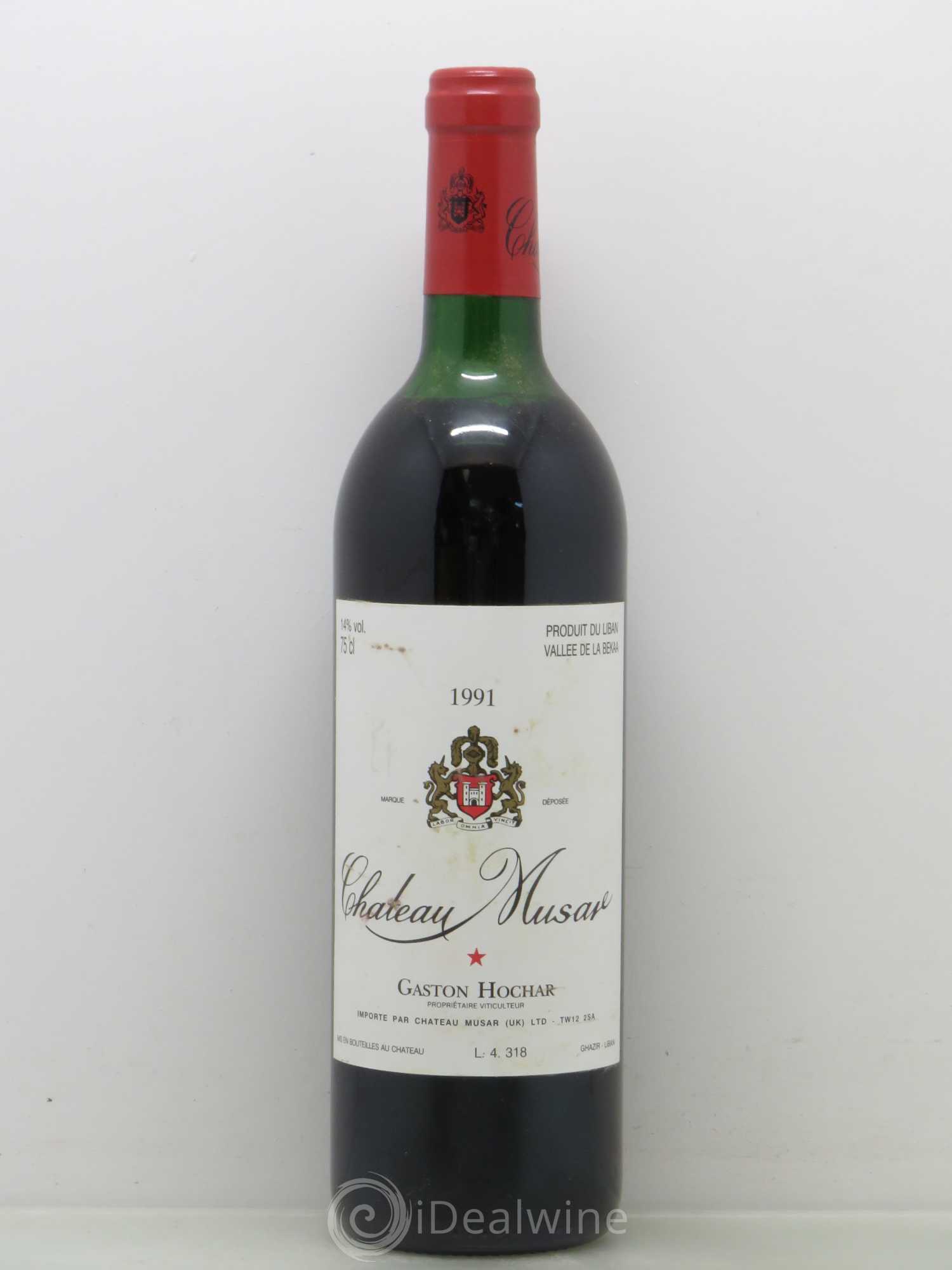 Château Musar Serge Hochar Clos Musar 1991 - Lot de 1 bouteille - 0