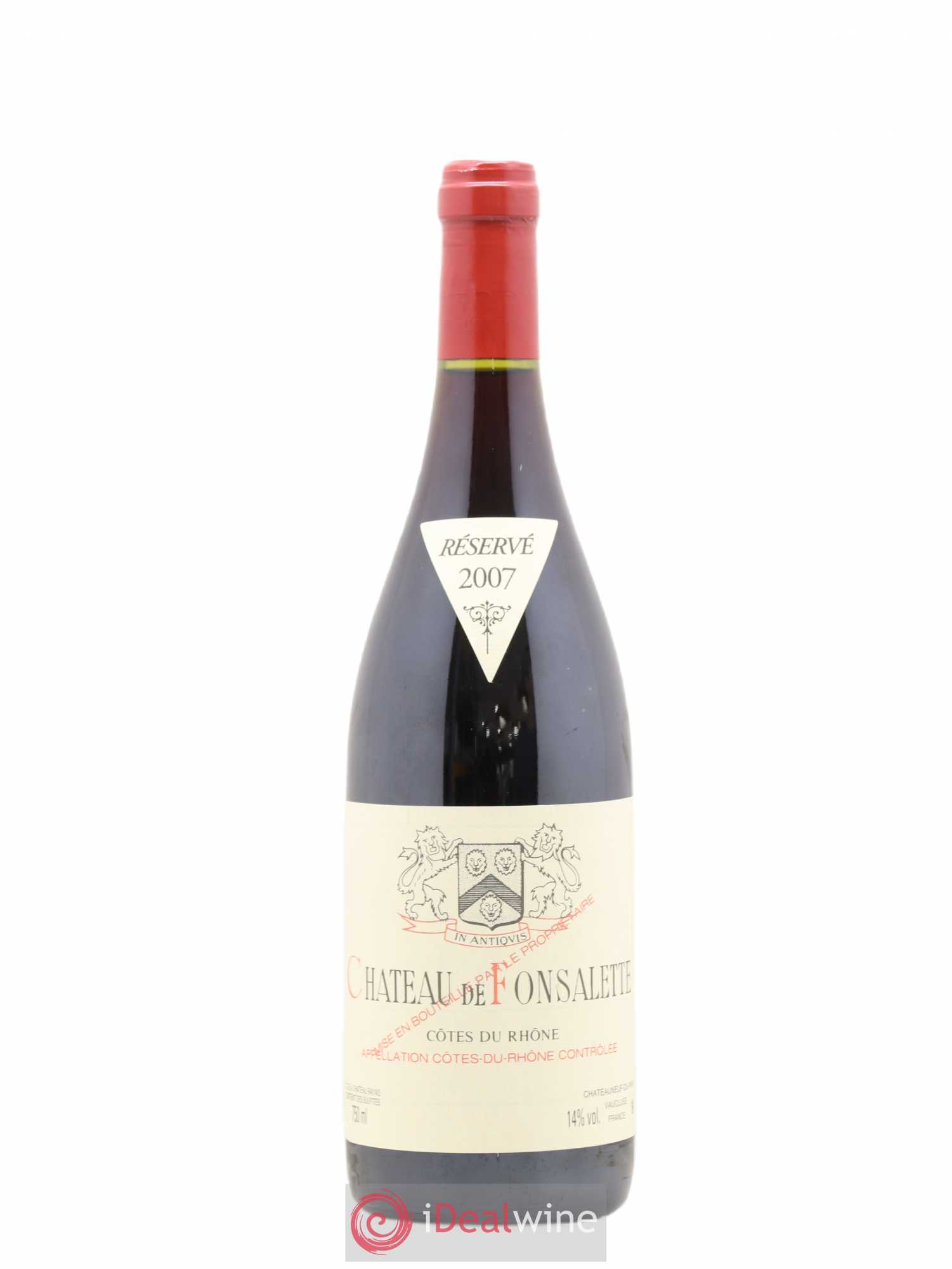 Côtes-du-Rhône Château de Fonsalette Emmanuel Reynaud 2007 - Lot de 1 bouteille - 0
