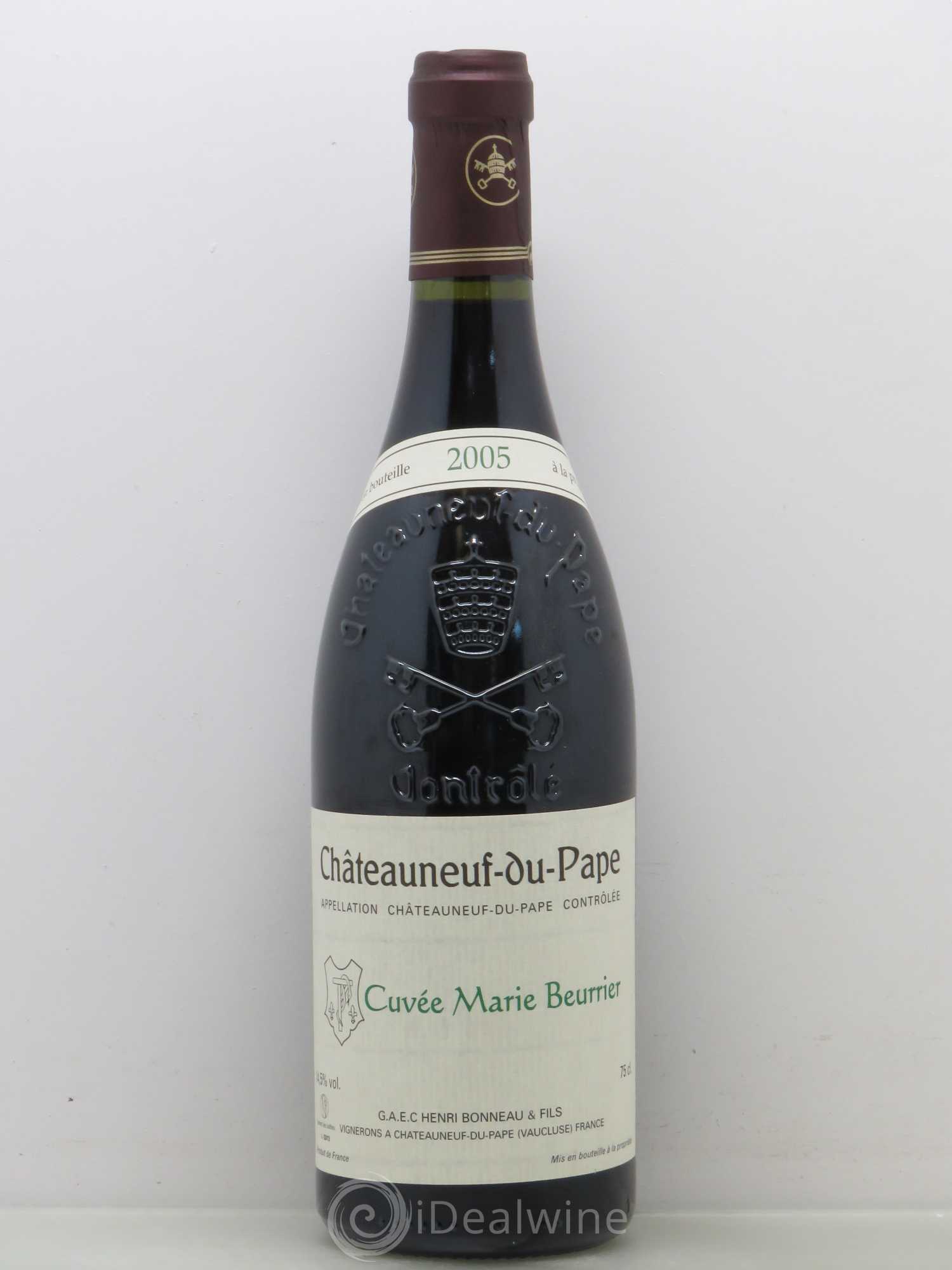 Châteauneuf-du-Pape Marie Beurrier Henri Bonneau & Fils 2005 - Lot de 1 bouteille - 0