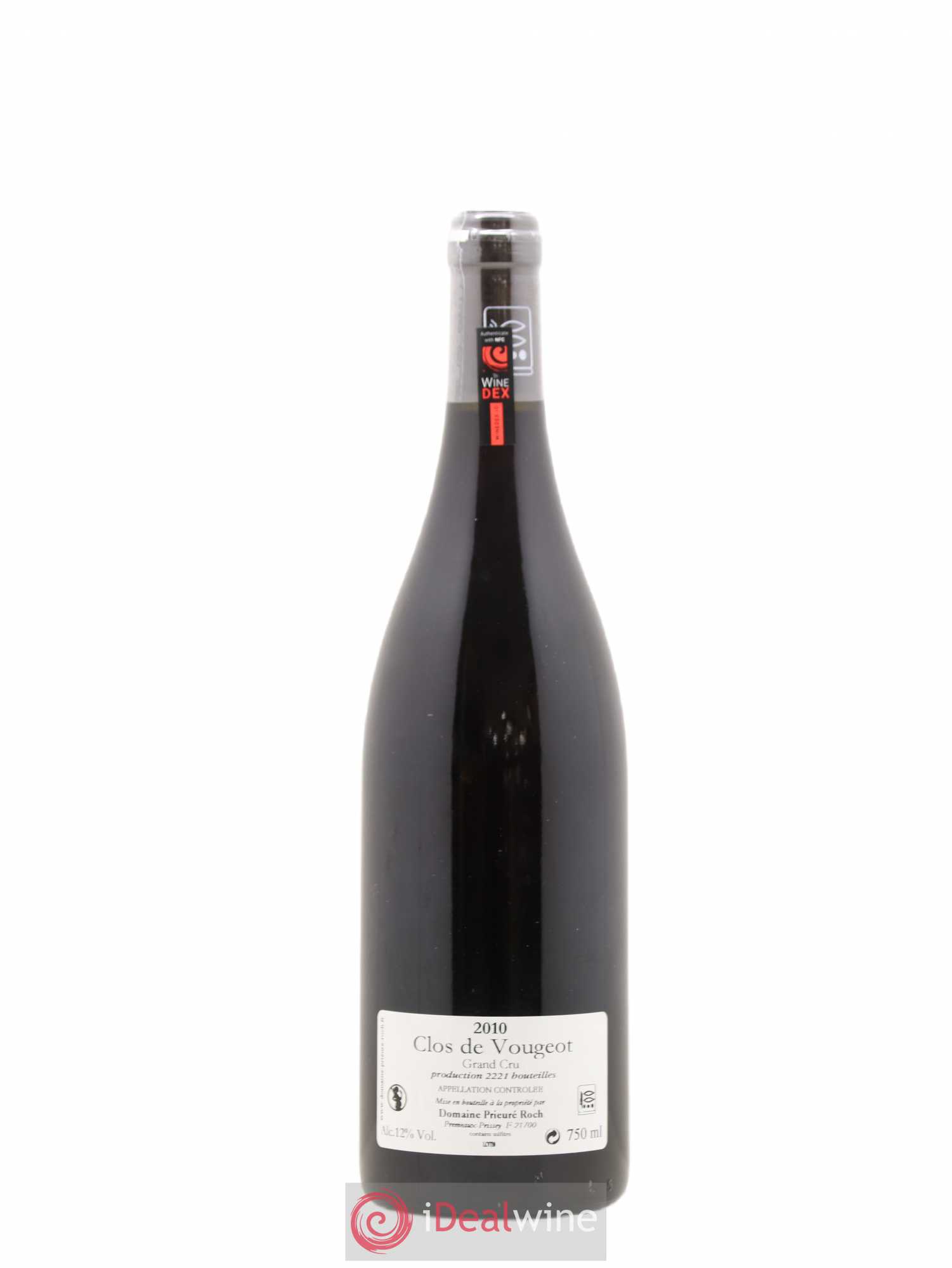 Clos de Vougeot Grand Cru Prieuré Roch 2010 - Lot de 1 bouteille - 1
