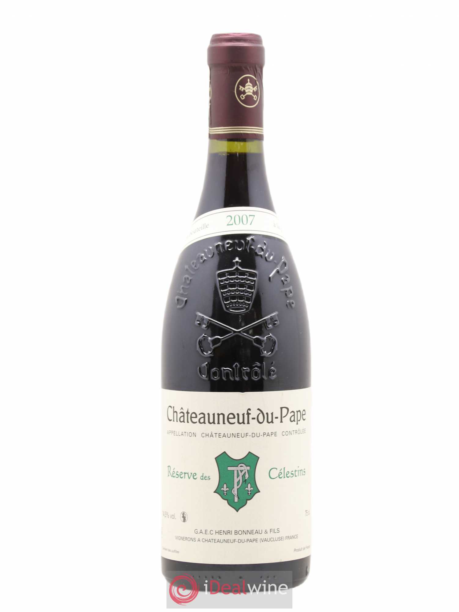 Châteauneuf-du-Pape Réserve des Célestins Henri Bonneau & Fils 2007 - Lot de 1 bouteille - 0