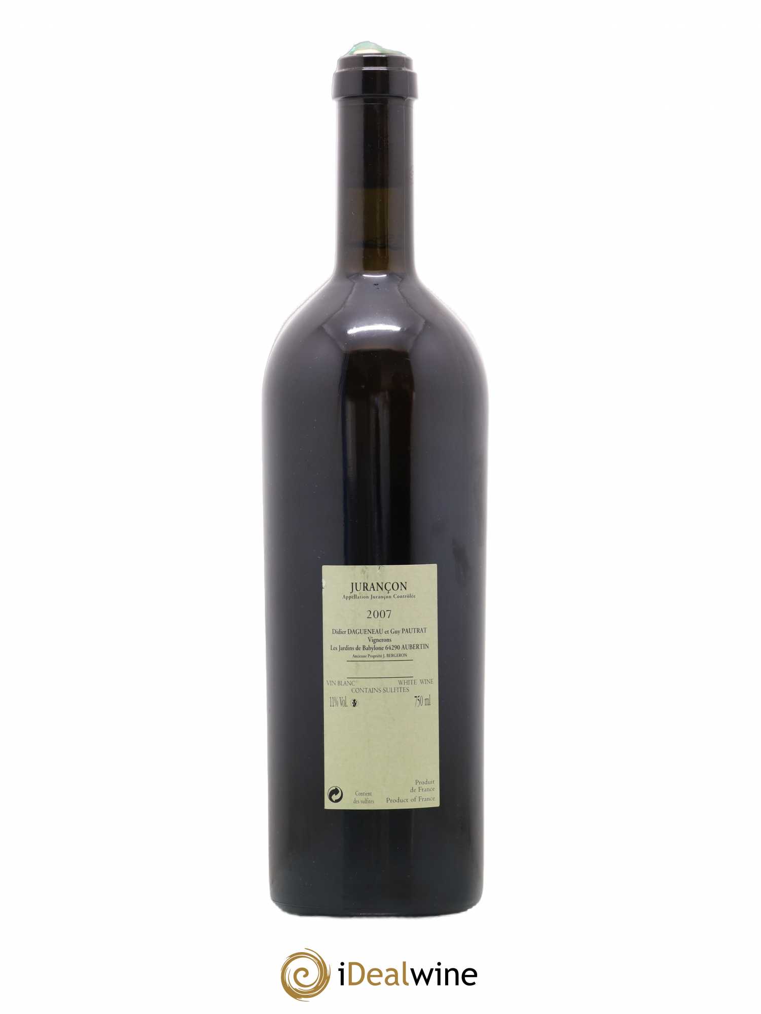 Jurançon Cuvée Ravaillac Les Jardins de Babylone Didier Dagueneau 2007 - Lotto di 1 bottiglia - 1