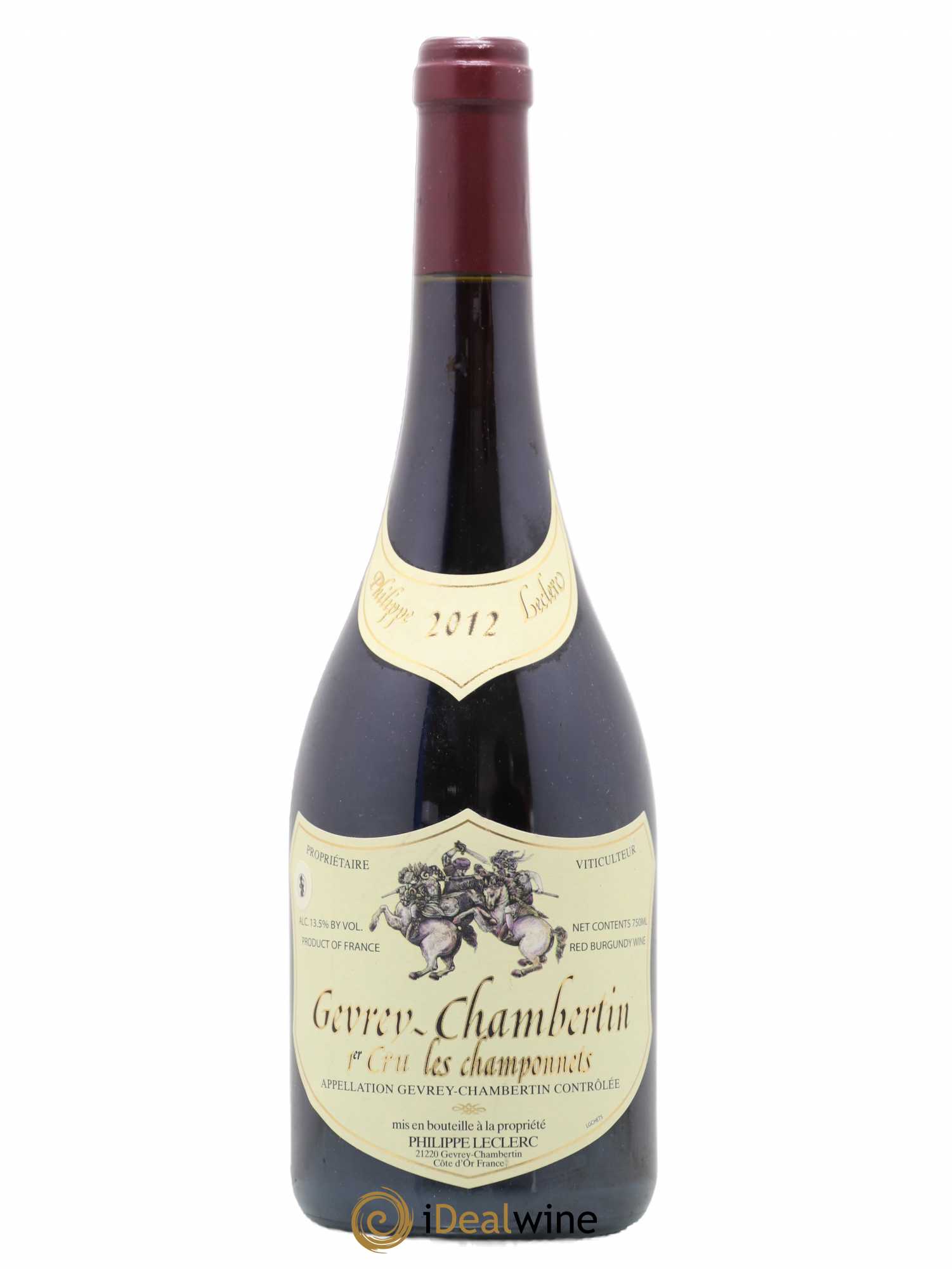 Gevrey-Chambertin 1er Cru Champonnets Philippe Leclerc 2012 - Lot de 1 bouteille - 0