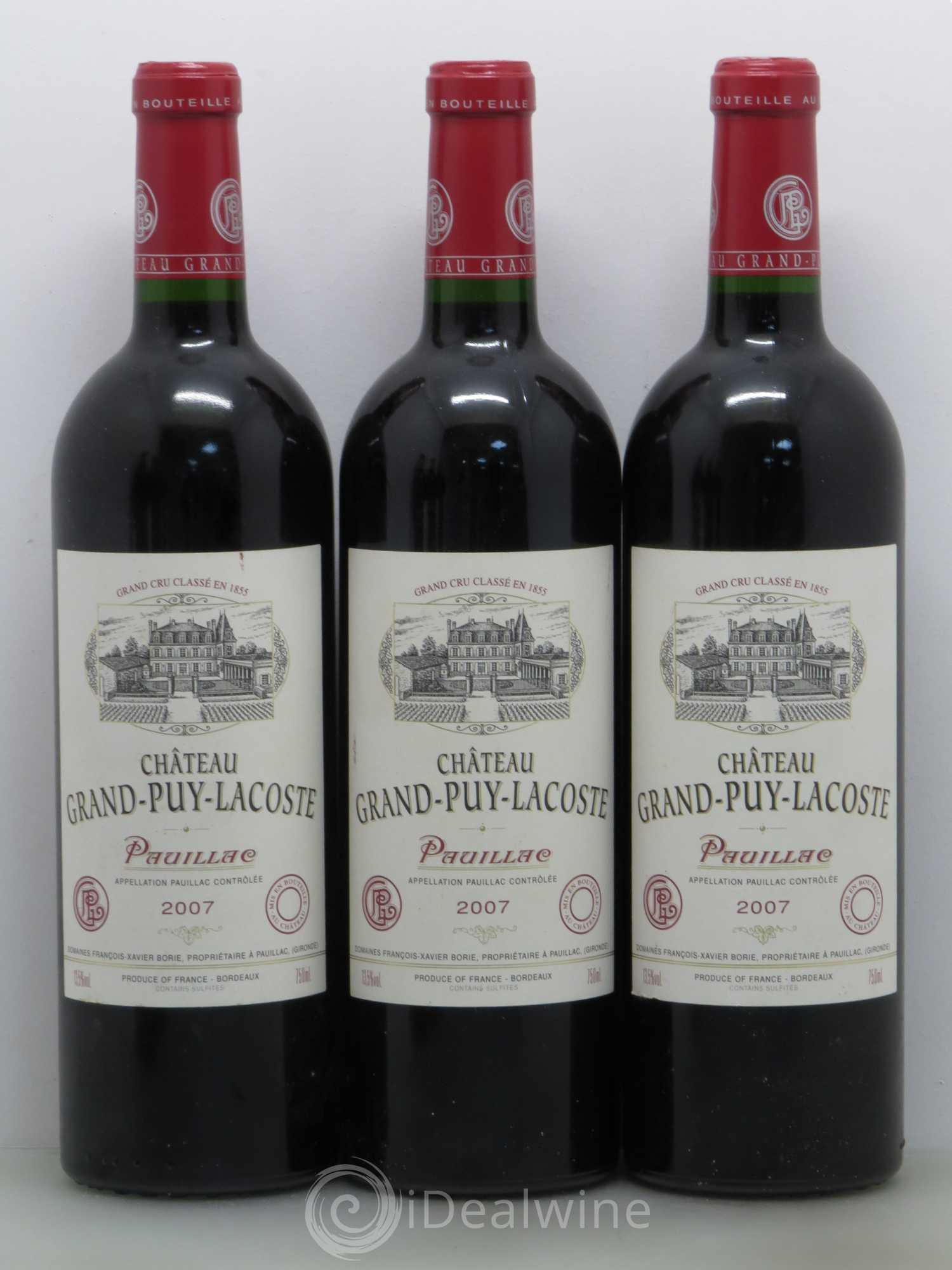 Château Grand Puy Lacoste 5ème Grand Cru Classé 2007 - Lot de 6 bouteilles - 2