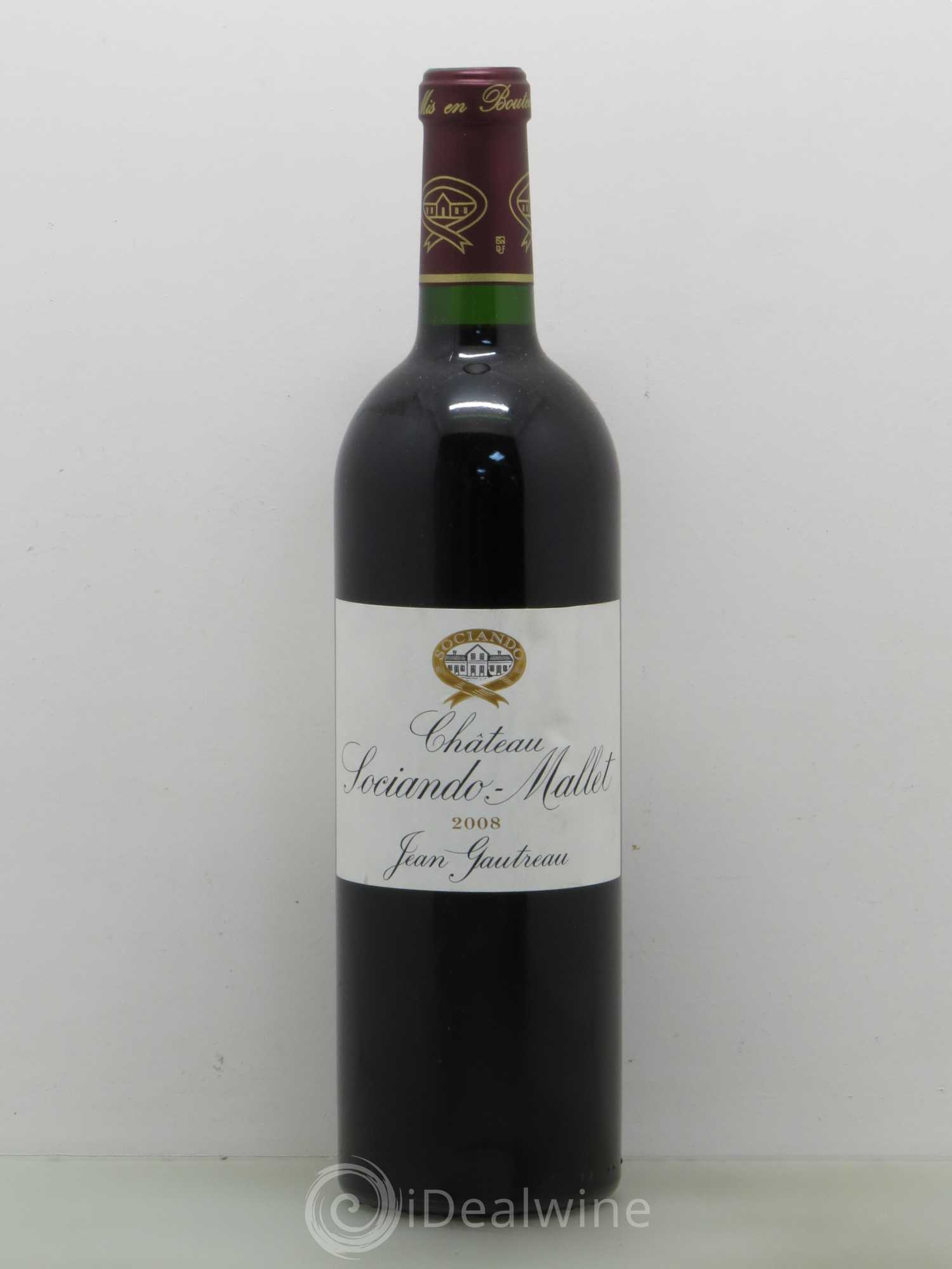 Château Sociando Mallet 2008 - Lot de 1 bouteille - 0