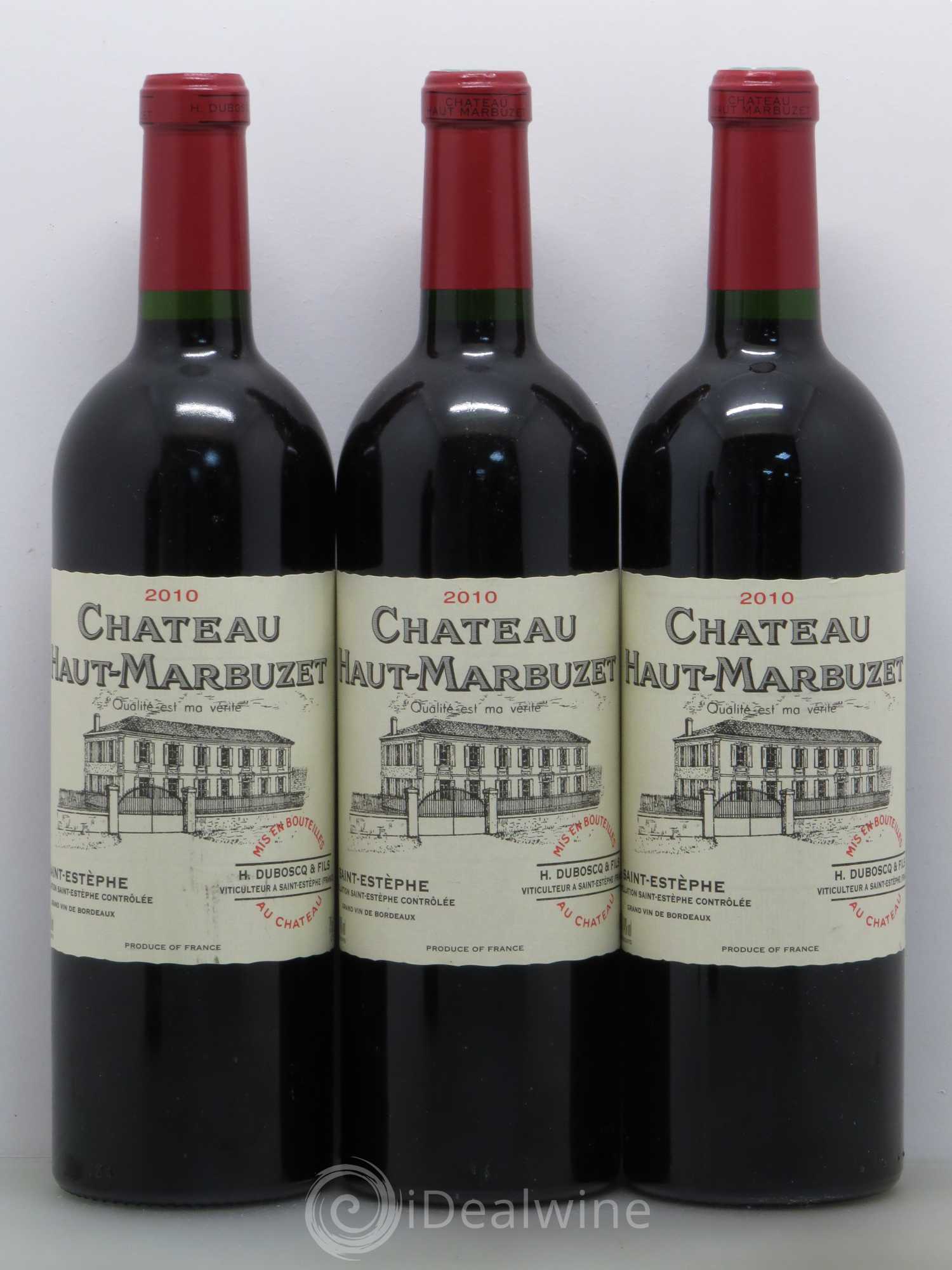 Château Haut Marbuzet 2010 - Lot de 12 bouteilles - 1