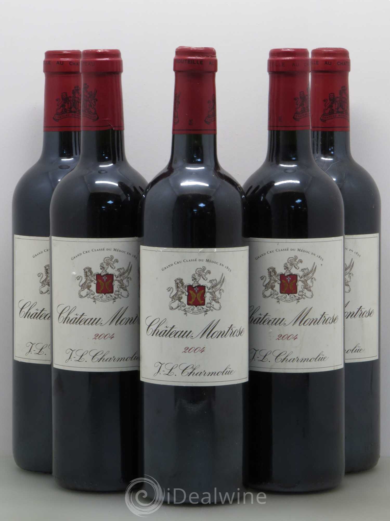 Château Montrose 2ème Grand Cru Classé 2004 - Lot de 5 bouteilles - 0
