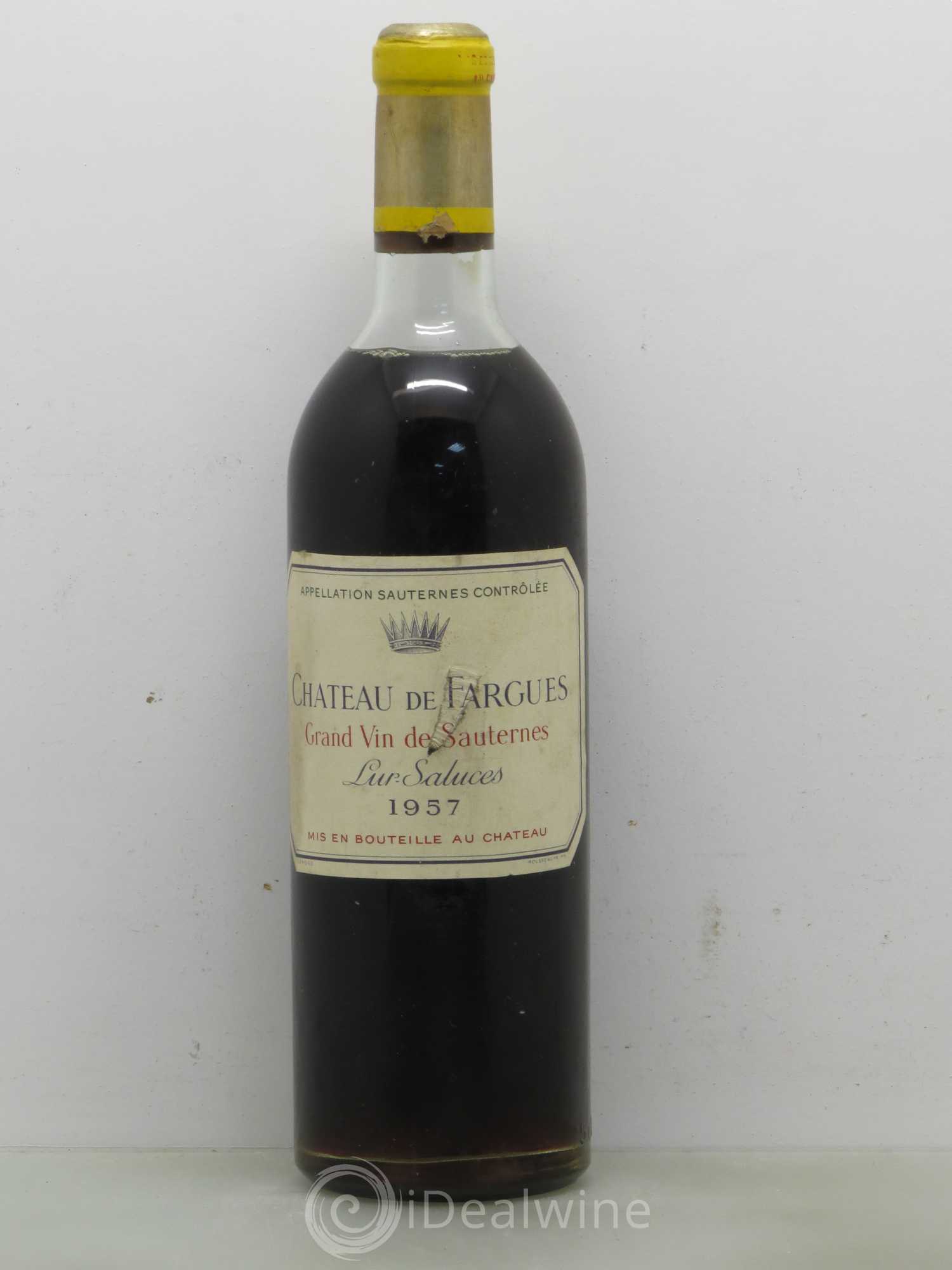 Château de Fargues 1957 - Lot de 1 bouteille - 0