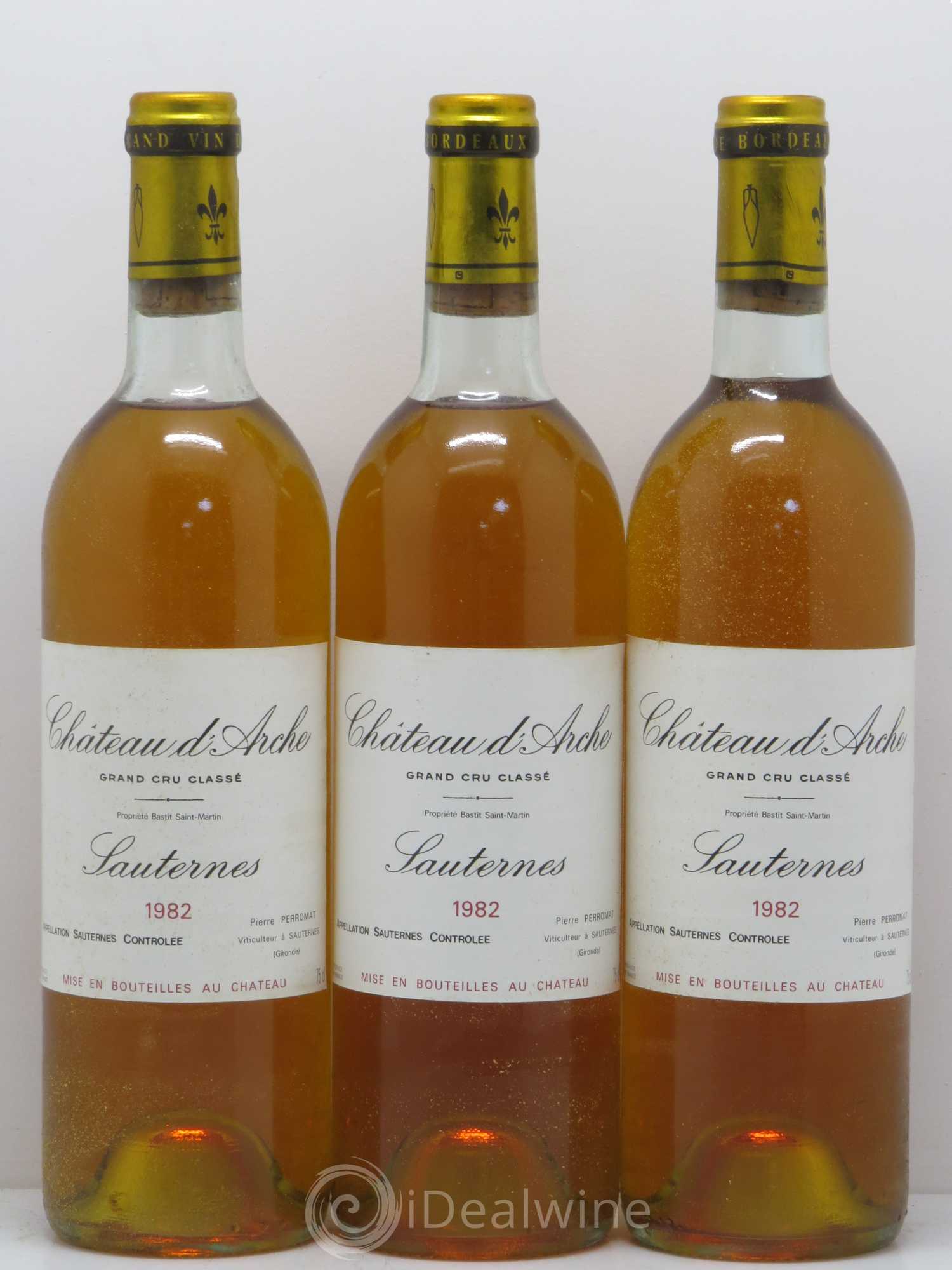 Château d' Arche 2ème Grand Cru Classé 1982 - Lotto di 3 bottiglie - 0