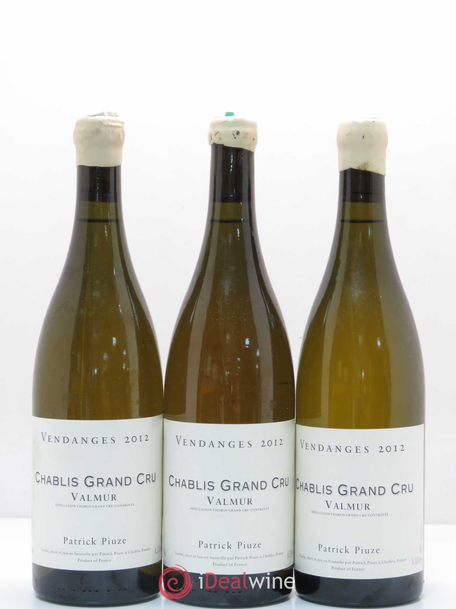 Chablis Grand Cru Valmur Patrick Piuze (Domaine) 2012 - Lot de 3 bouteilles - 0
