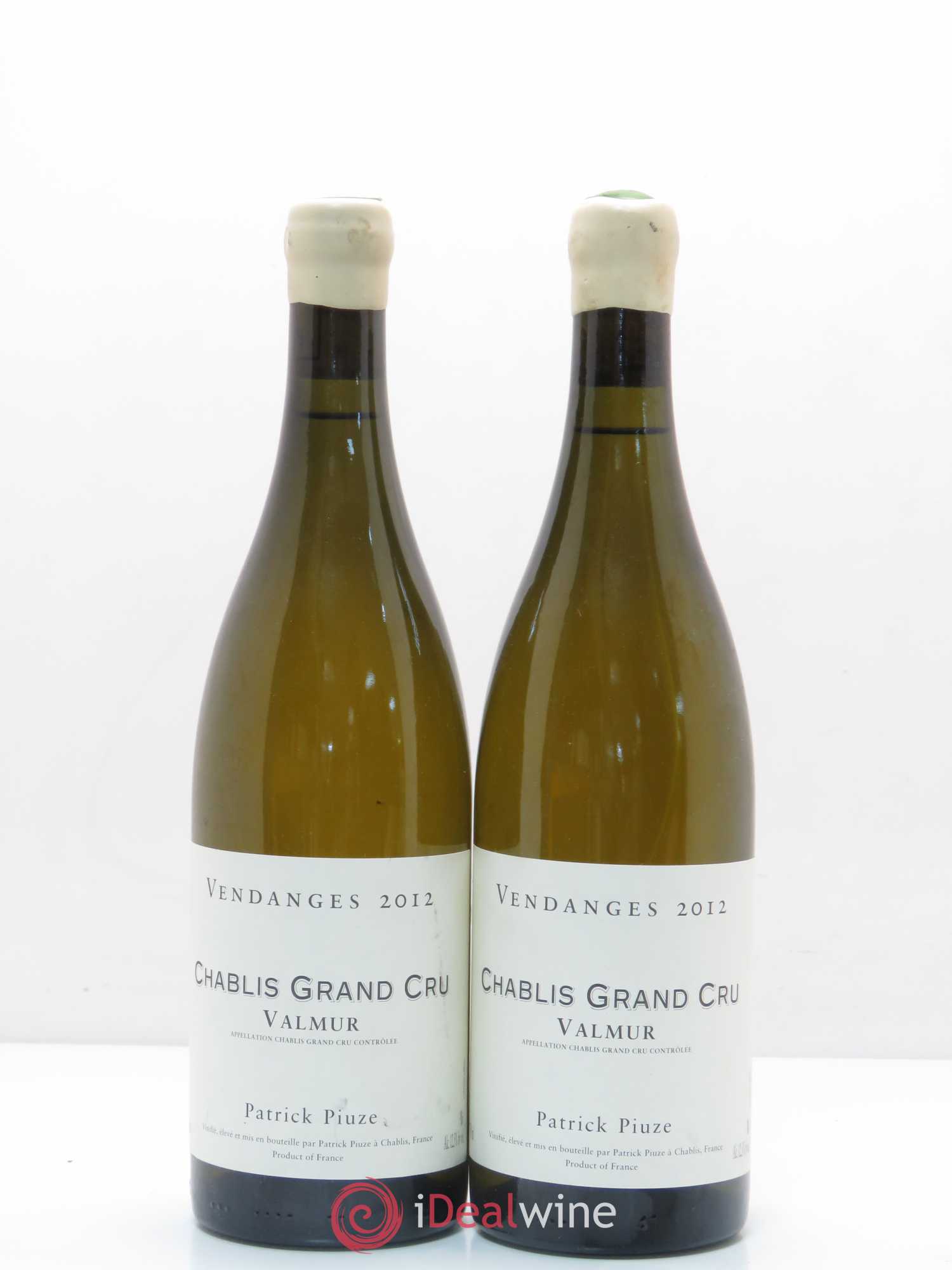 Chablis Grand Cru Valmur Patrick Piuze (Domaine) 2012 - Lot de 2 bouteilles - 0