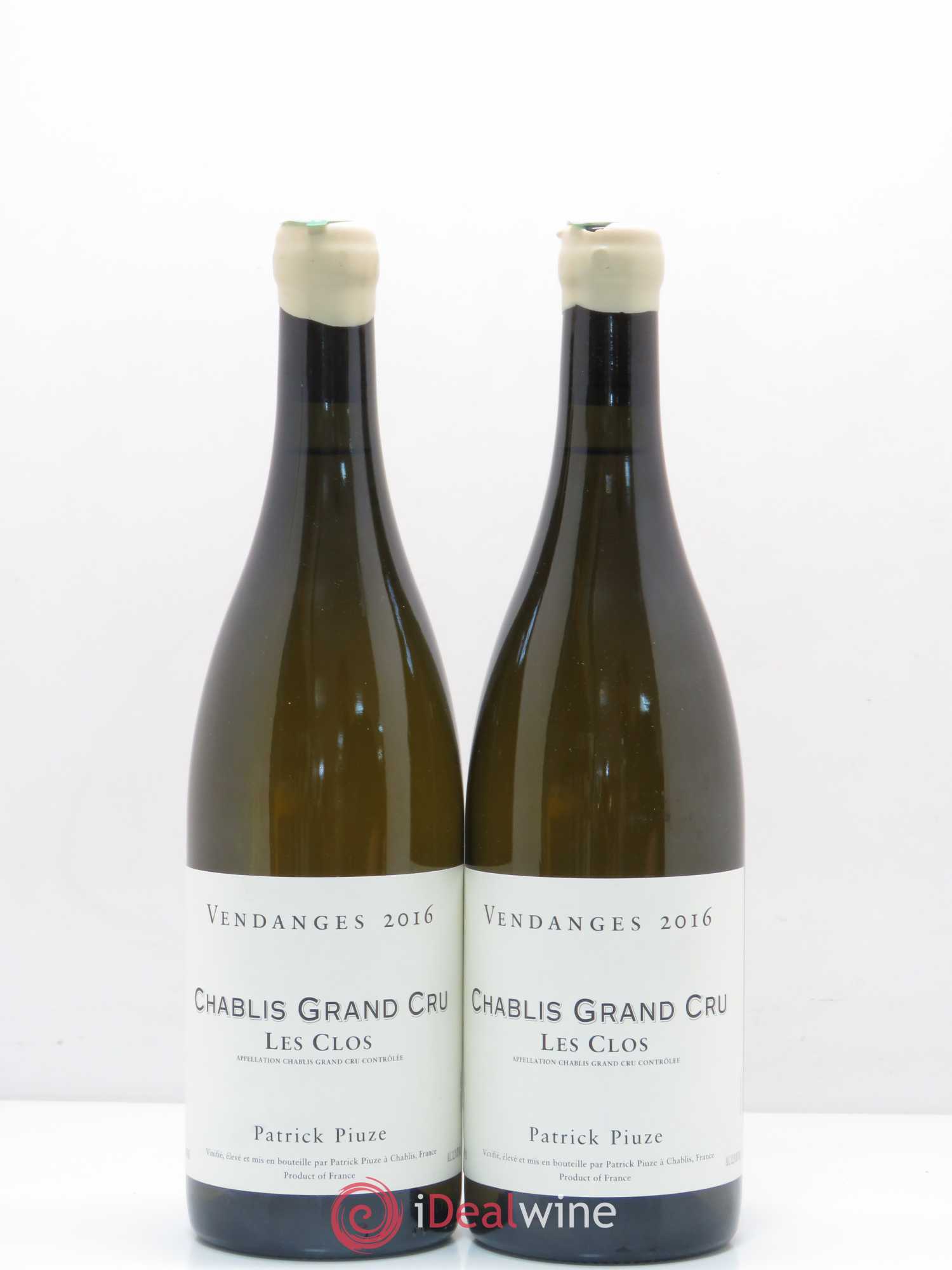 Chablis Grand Cru Le Clos Patrick Piuze 2016 - Posten von 2 Flaschen - 0