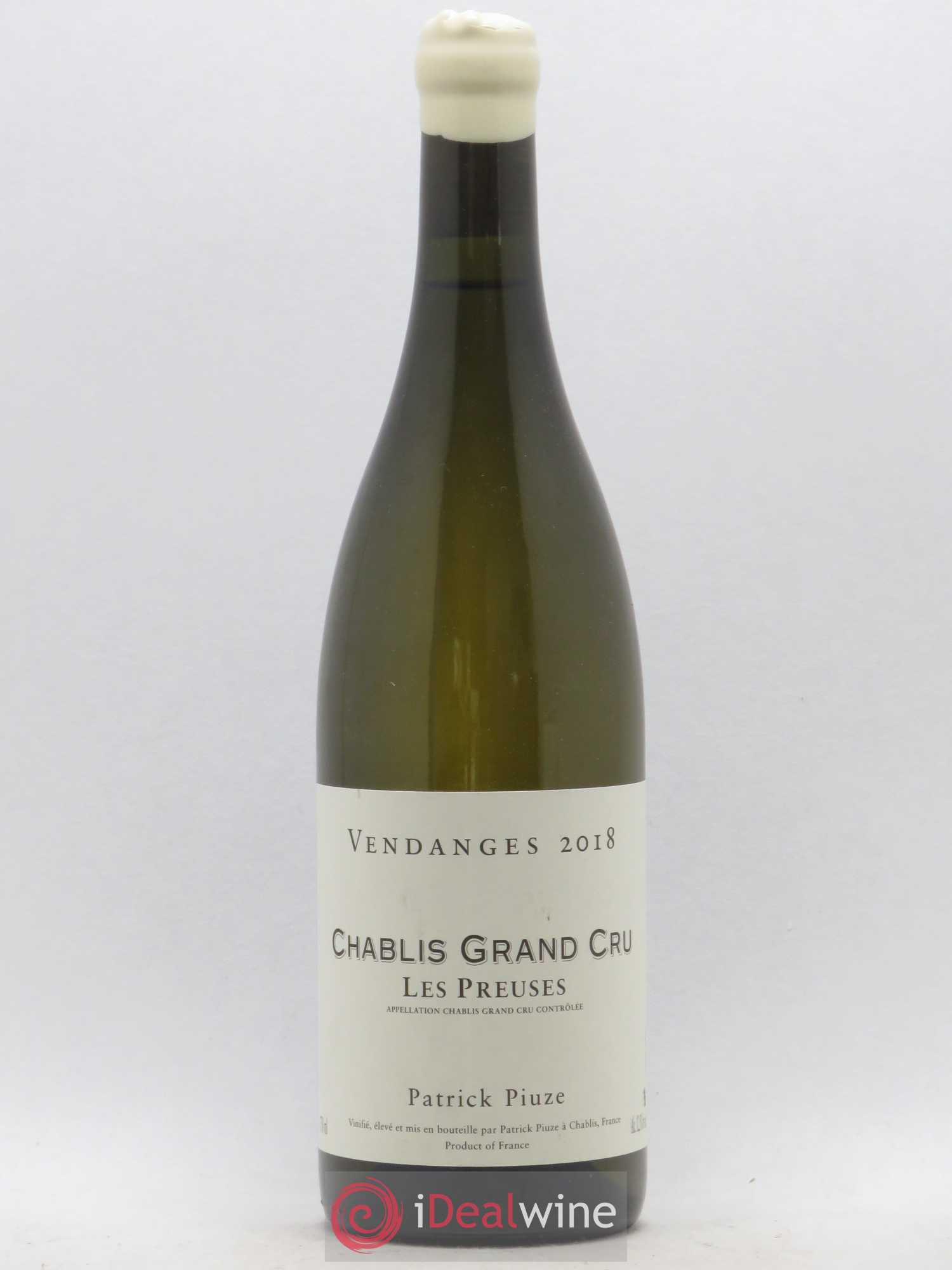 Chablis Grand Cru Les Preuses Patrick Piuze (Domaine) 2018 - Lot de 1 bouteille - 0