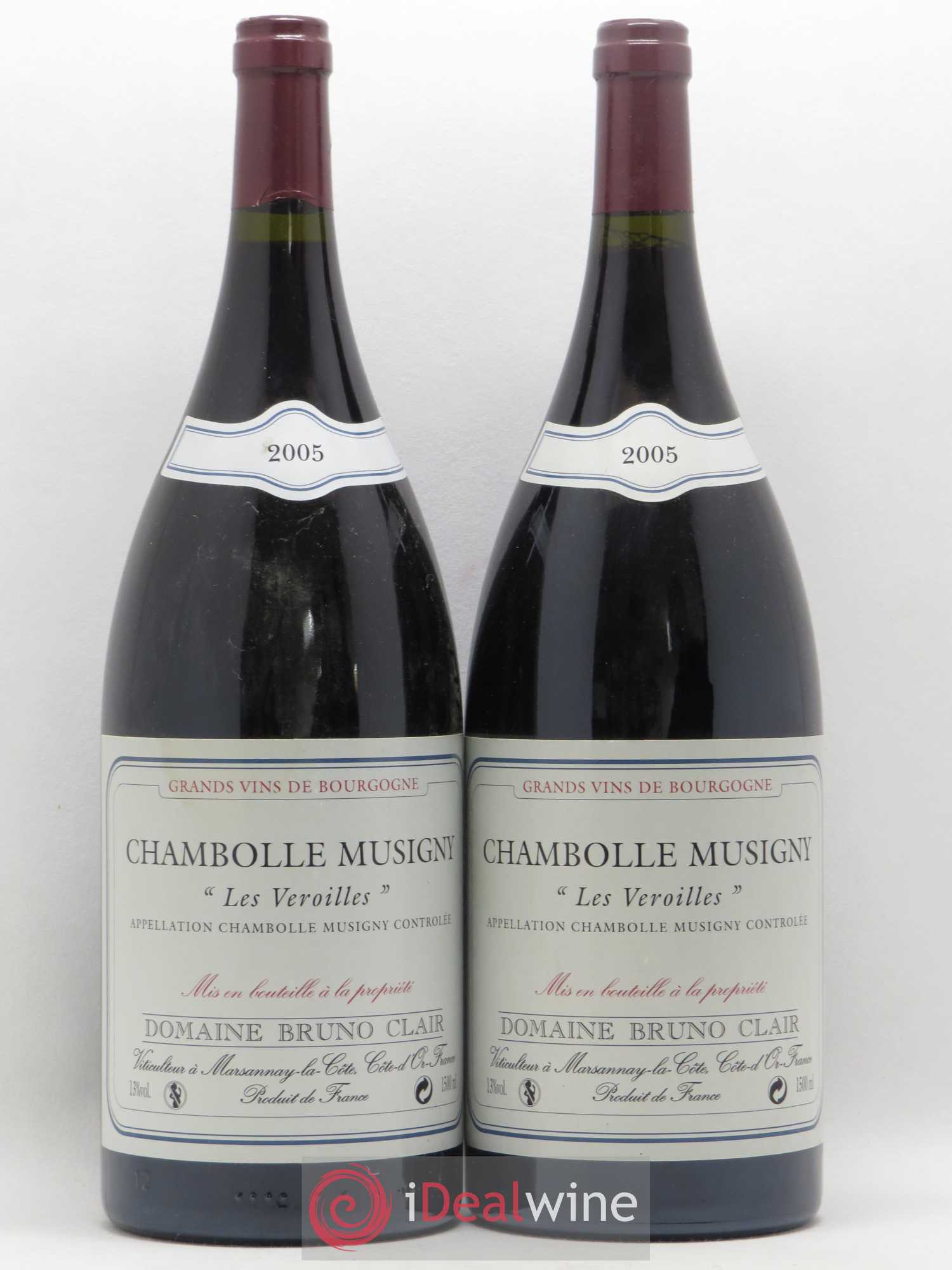 Chambolle-Musigny Les Veroilles Bruno Clair (Domaine) 2005 - Lot de 2 magnums - 0