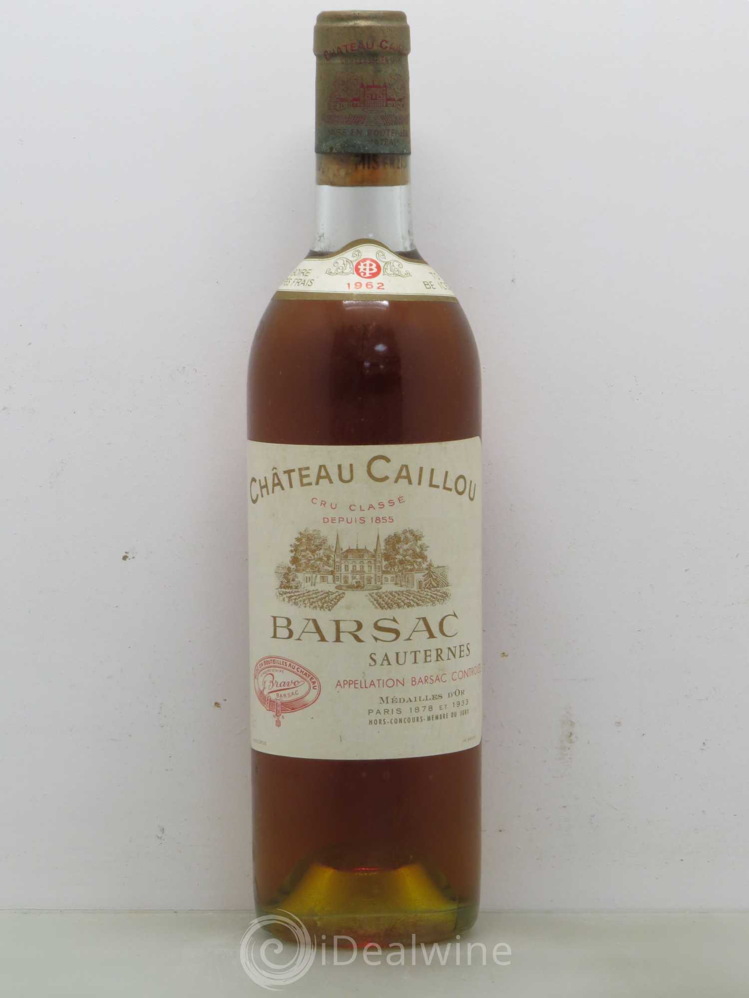Château Caillou 2ème Grand Cru Classé 1962 - Lotto di 1 bottiglia - 0