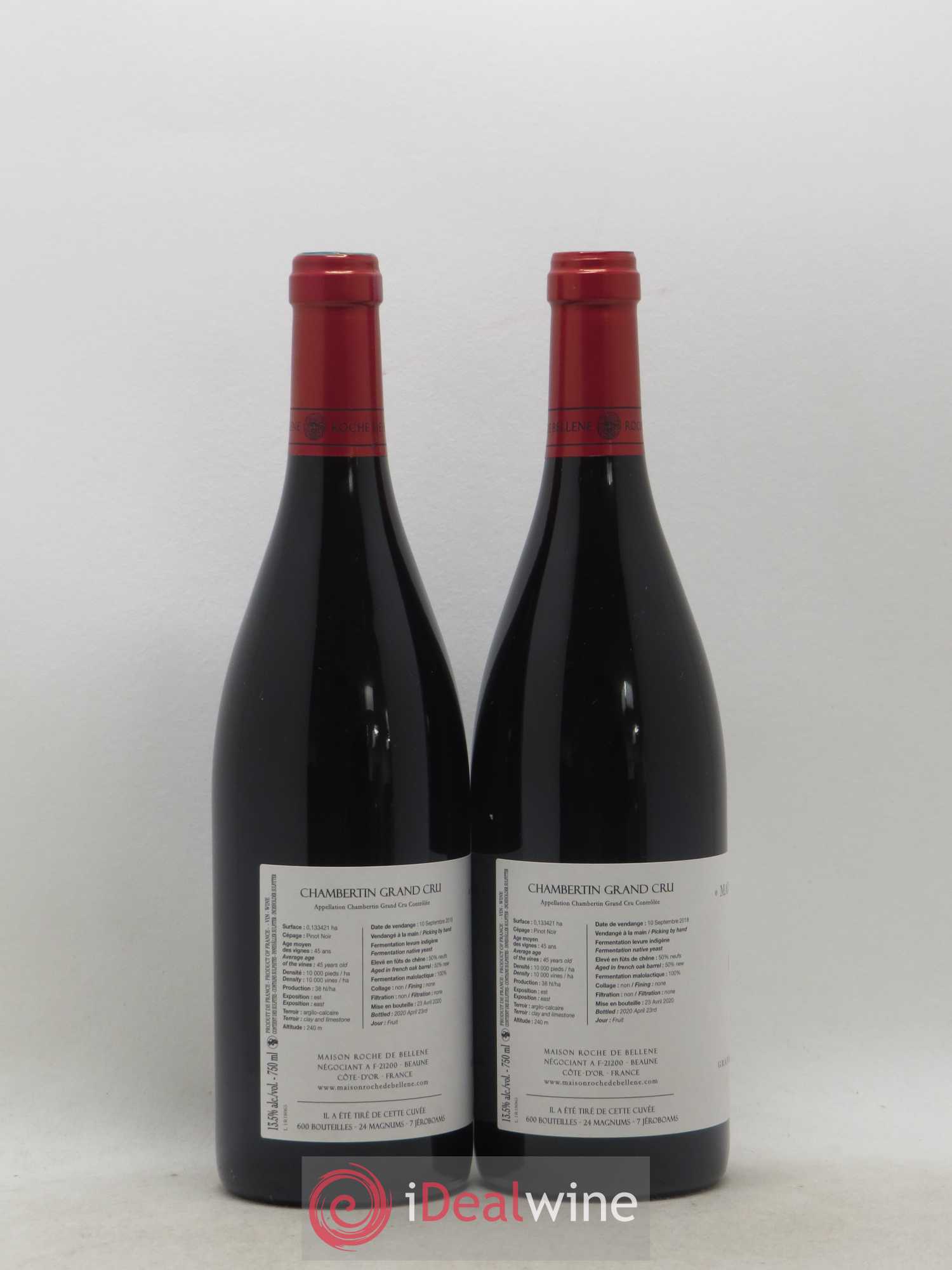 Chambertin Grand Cru Domaine Roche de Bellene 2018 - Lot de 2 bouteilles - 1