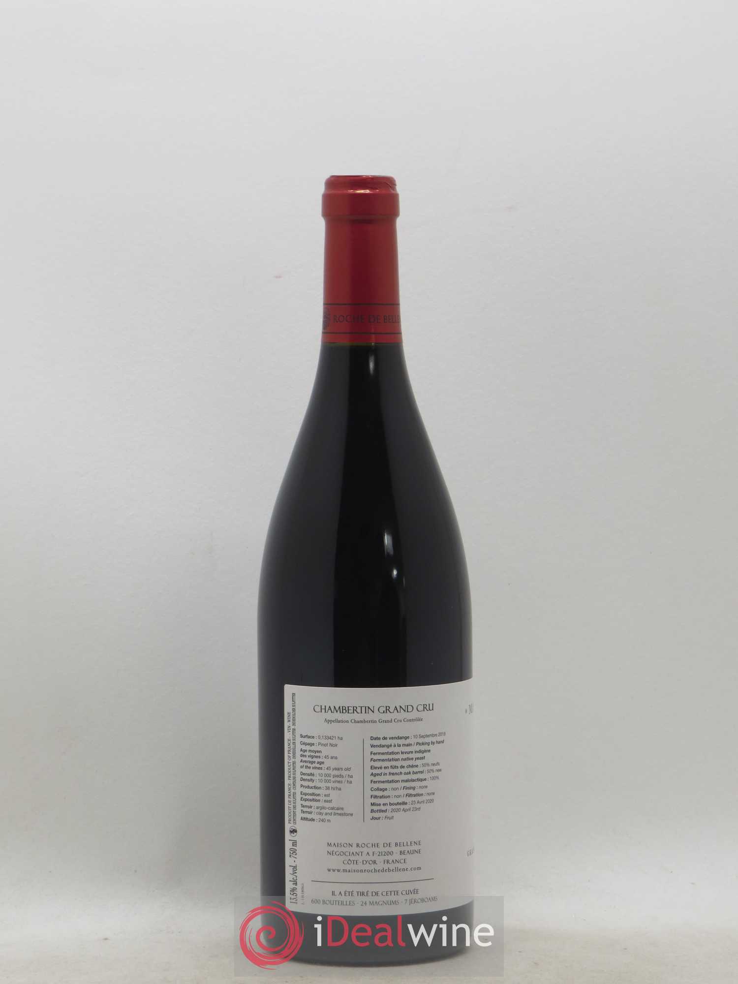 Chambertin Grand Cru Domaine Roche de Bellene 2018 - Lot de 1 bouteille - 1