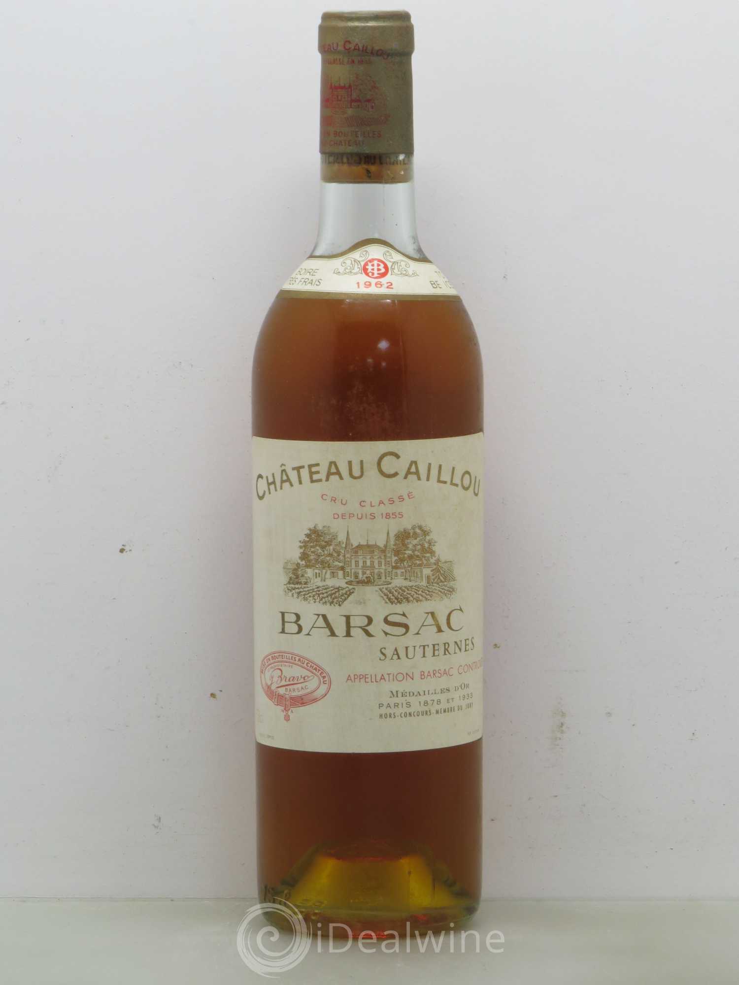 Château Caillou - Crème de Tête 2ème Grand Cru Classé 1962 - Lotto di 1 bottiglia - 0